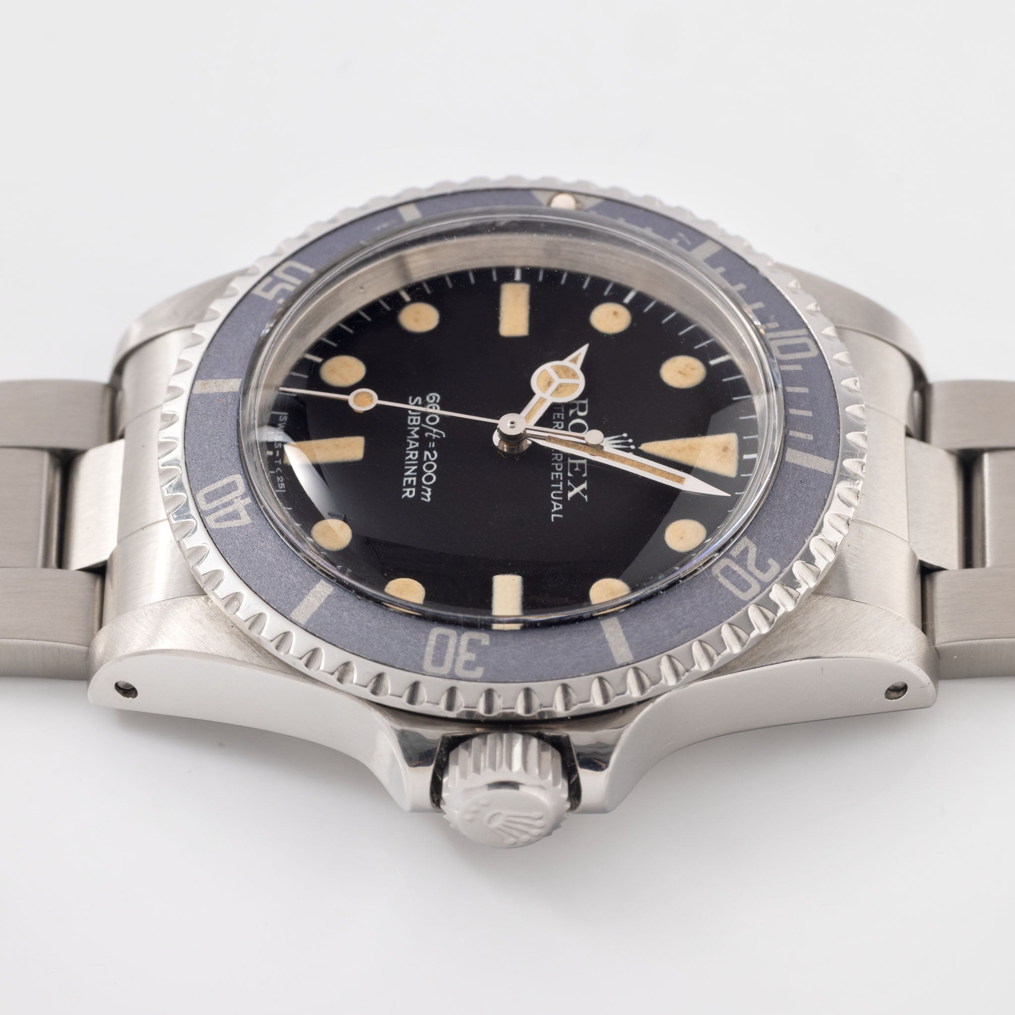 Rolex Submariner 5513  maxi mk1 dial Vivid patina Ghost inlay Bulangandsons signature watch