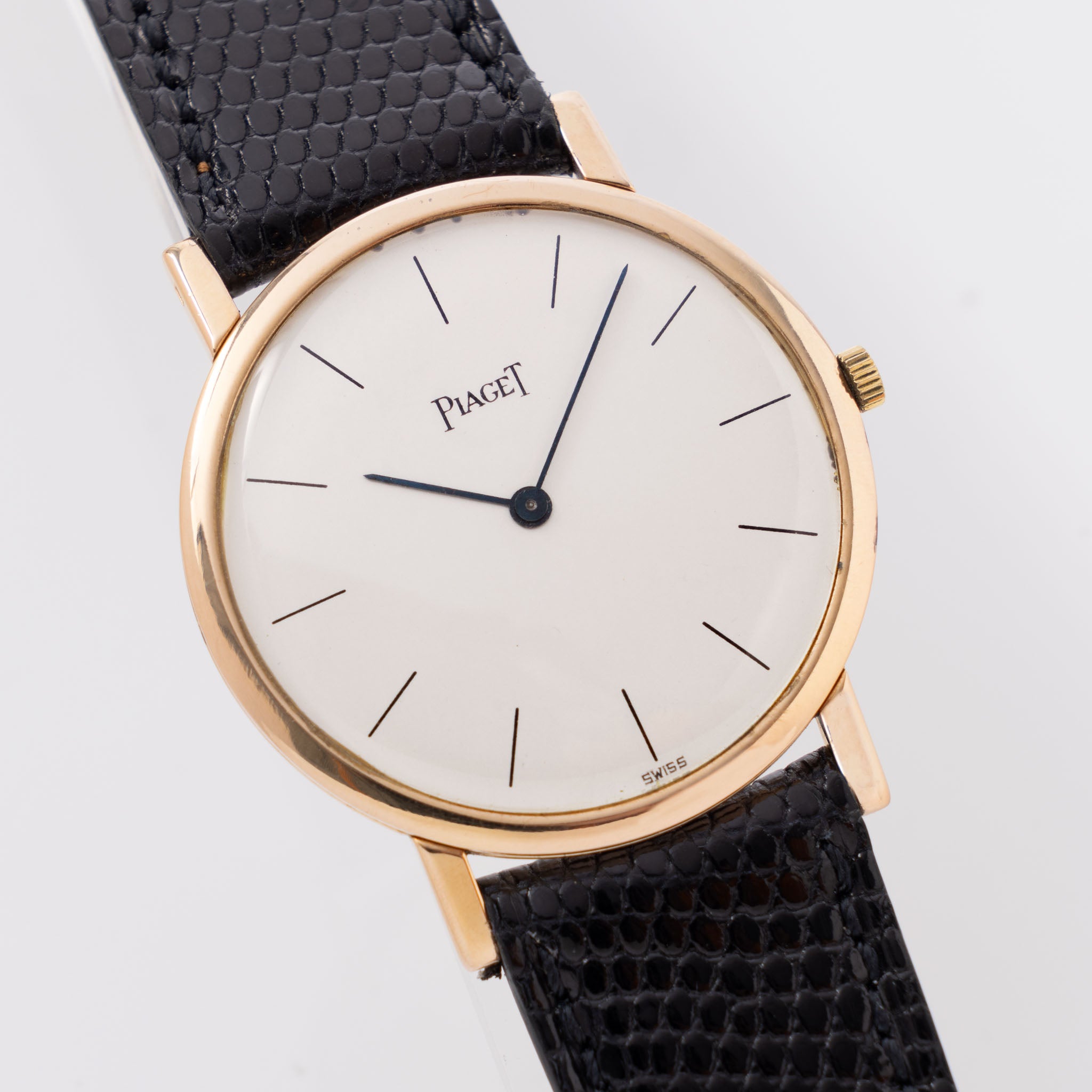 Piaget Altiplano in Rose gold Box and papers ref 903-1 Ex President Congres of Peru -Provenance