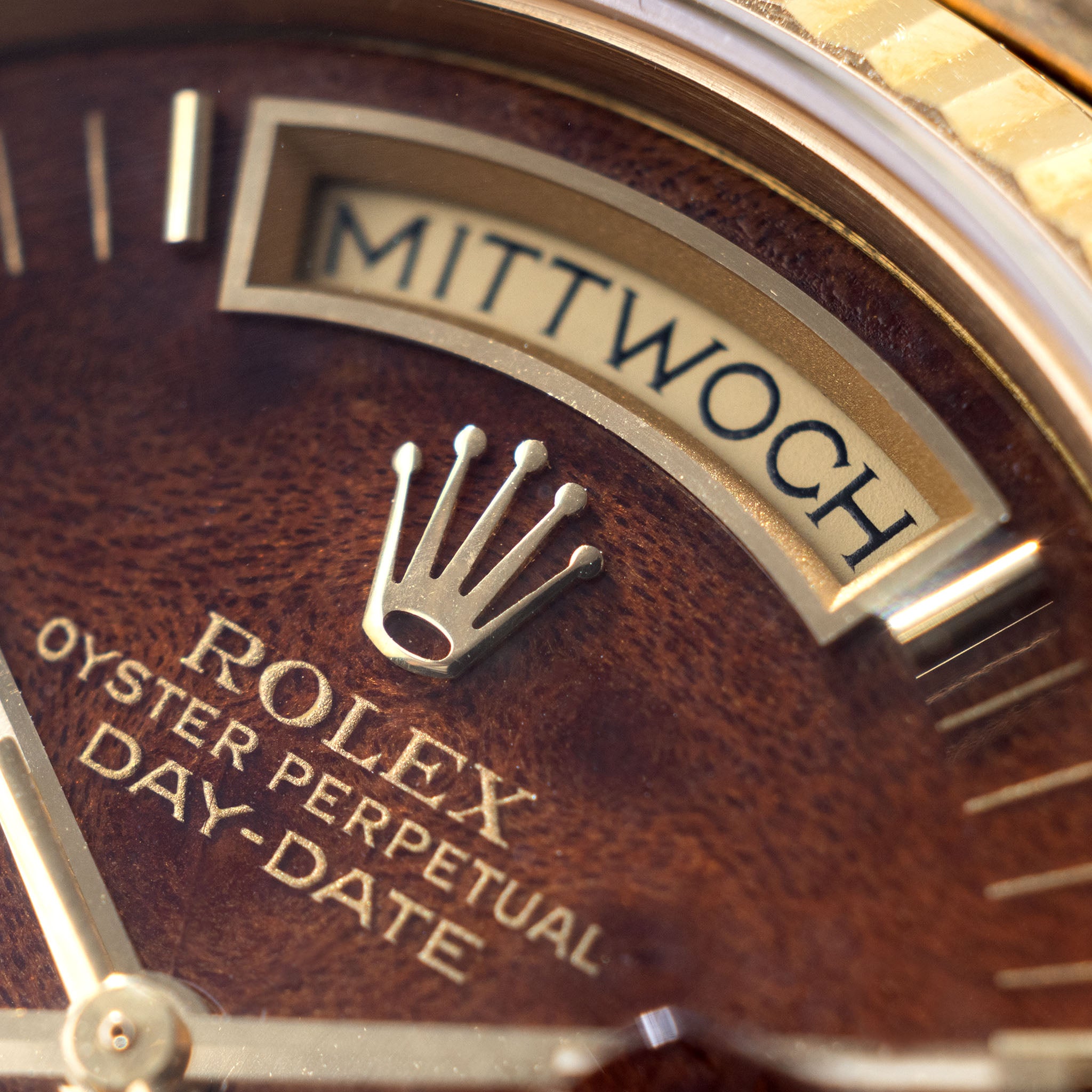 Rolex Day-Date Wood Dial Ref 18038 with Papers