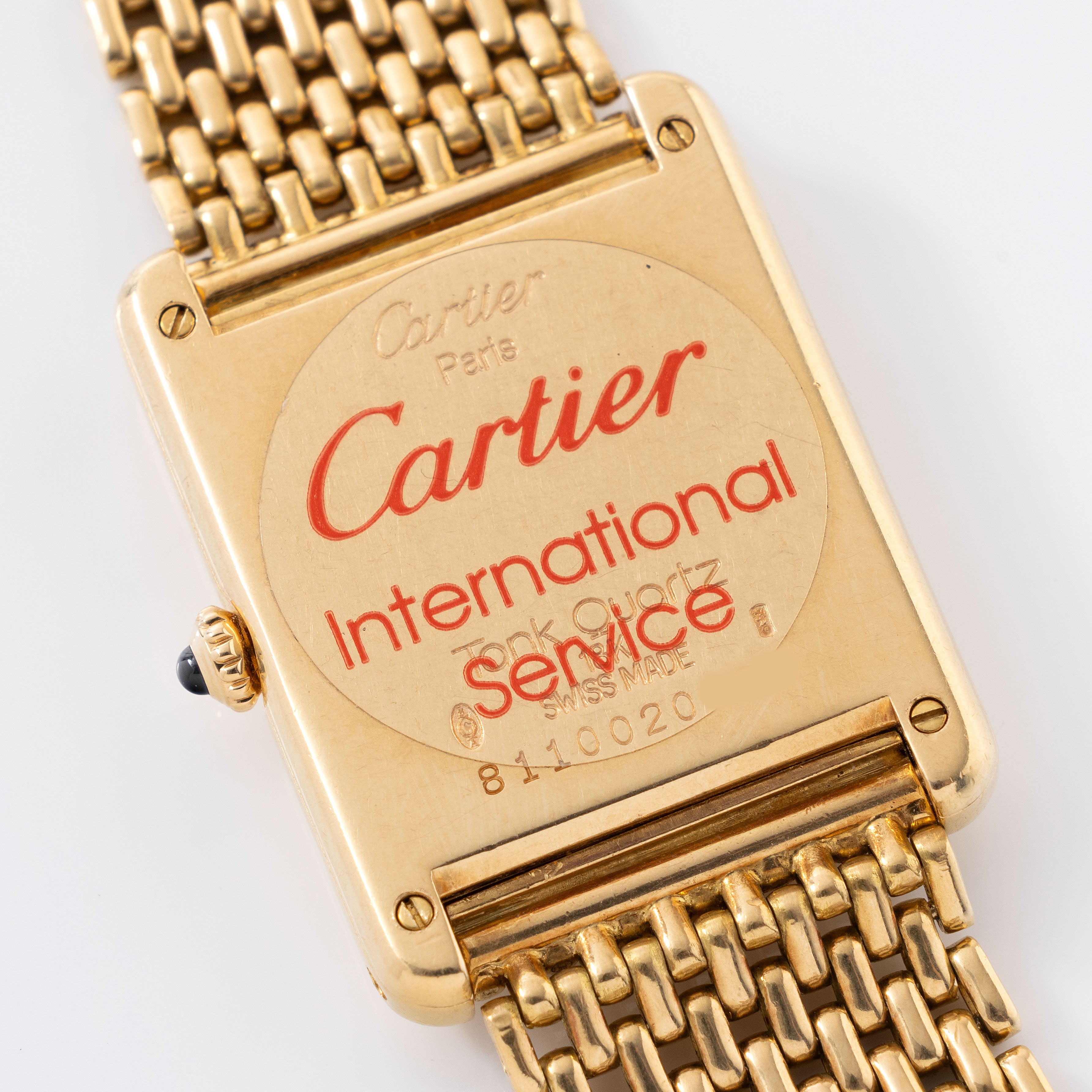 cartier tank louis gold bracelet