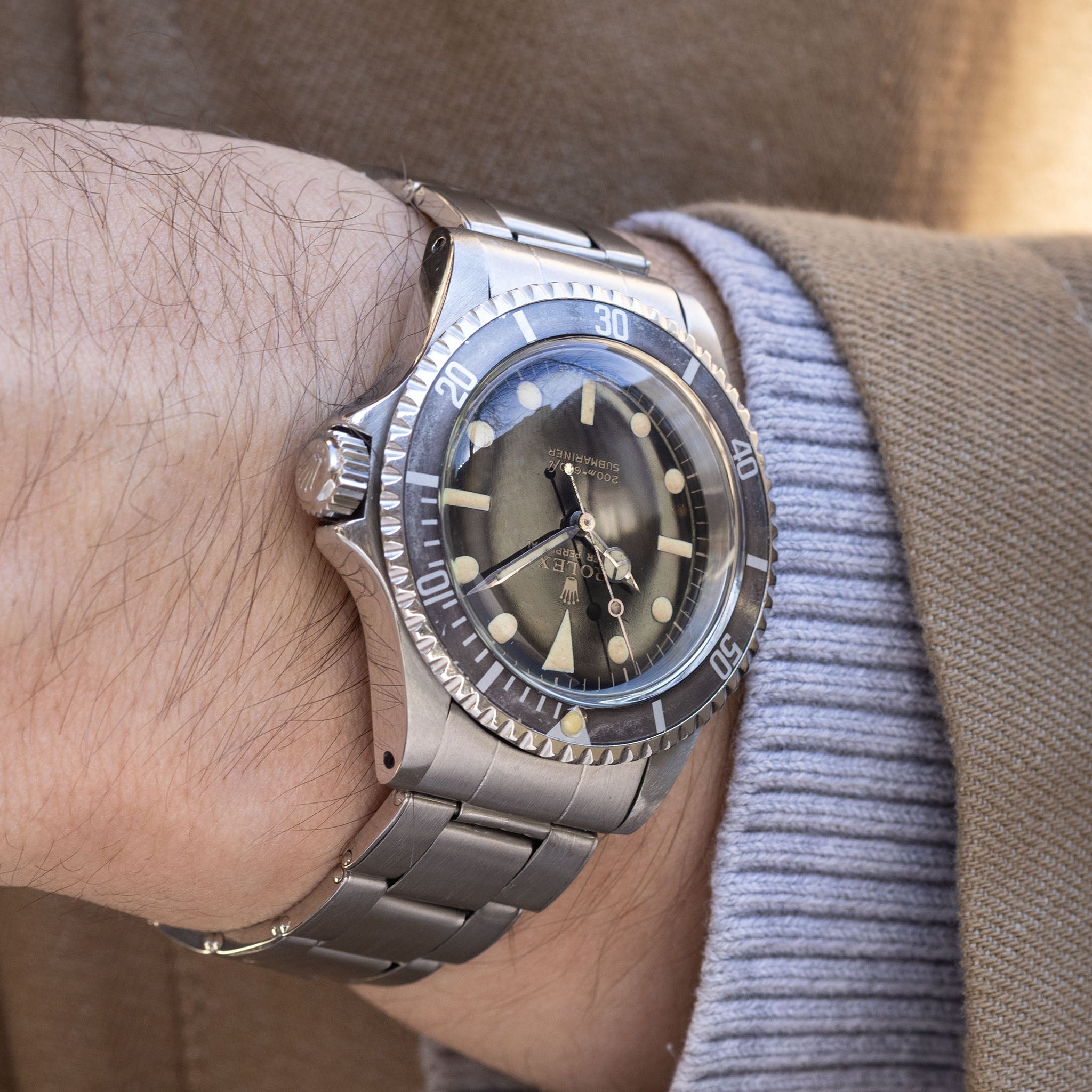 Rolex Submariner Gilt dial ref 5513 first owner provenance