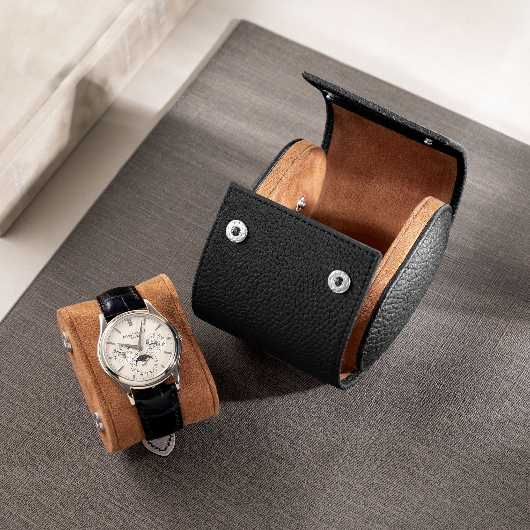 Oval Black Watch Tube Single Watch