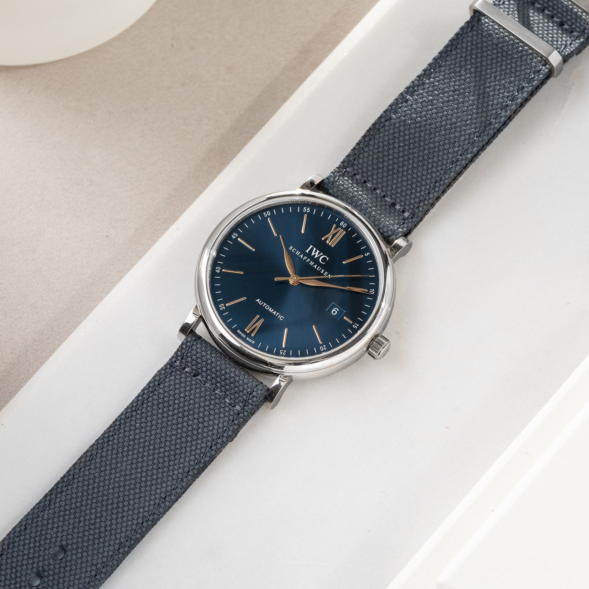 Strap for IWC Portofino - Graphite Canvas