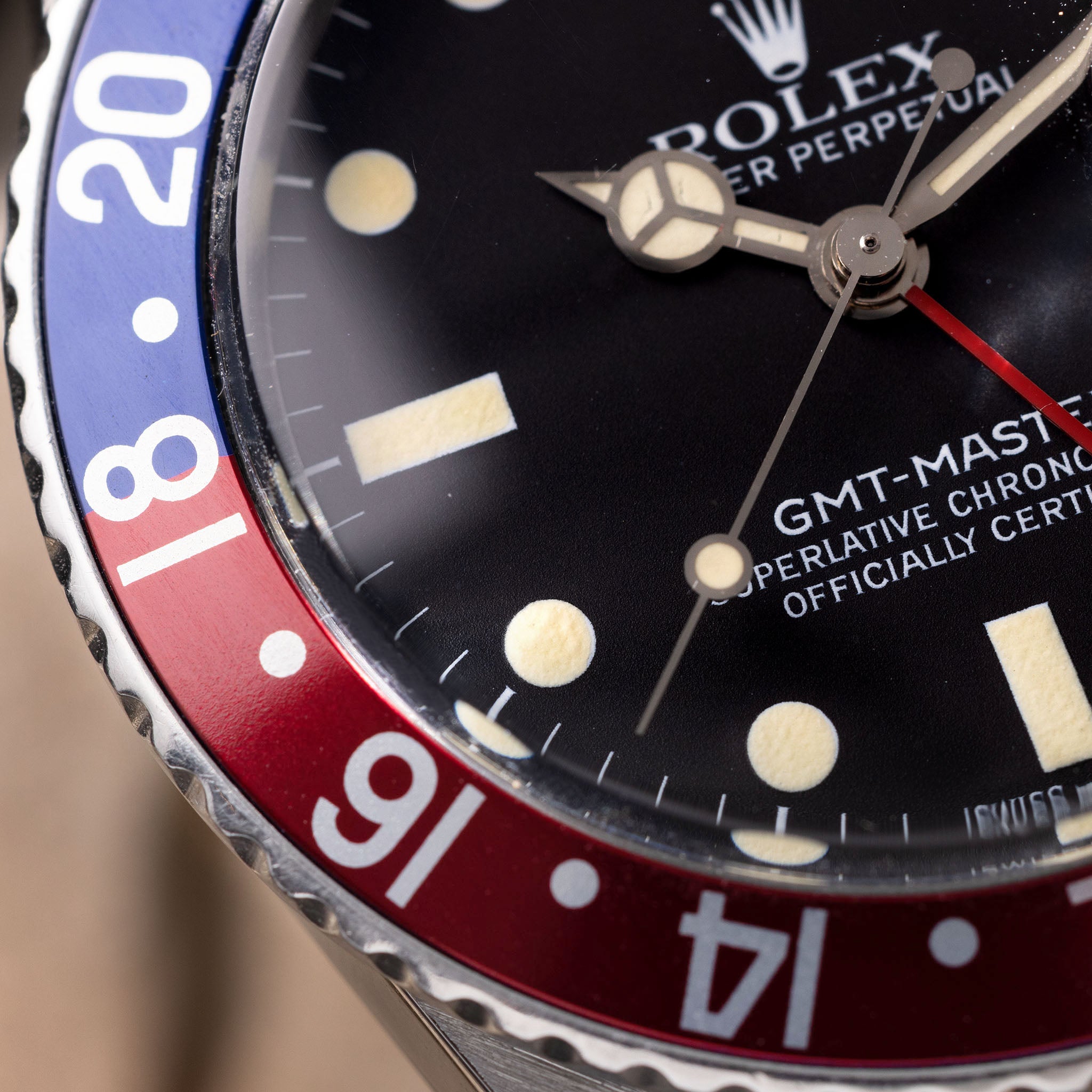 Rolex gmt store 16750 vetro plastica