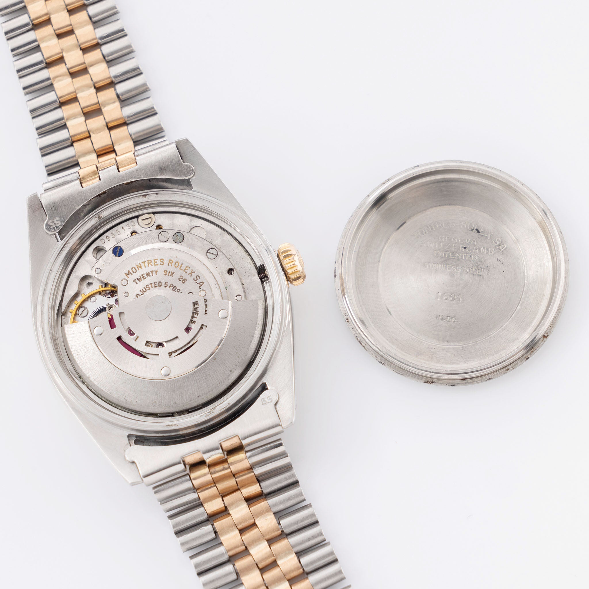 Rolex Datejust 1601 Steel and Pink Gold with tropical Stardust Gilt Dial