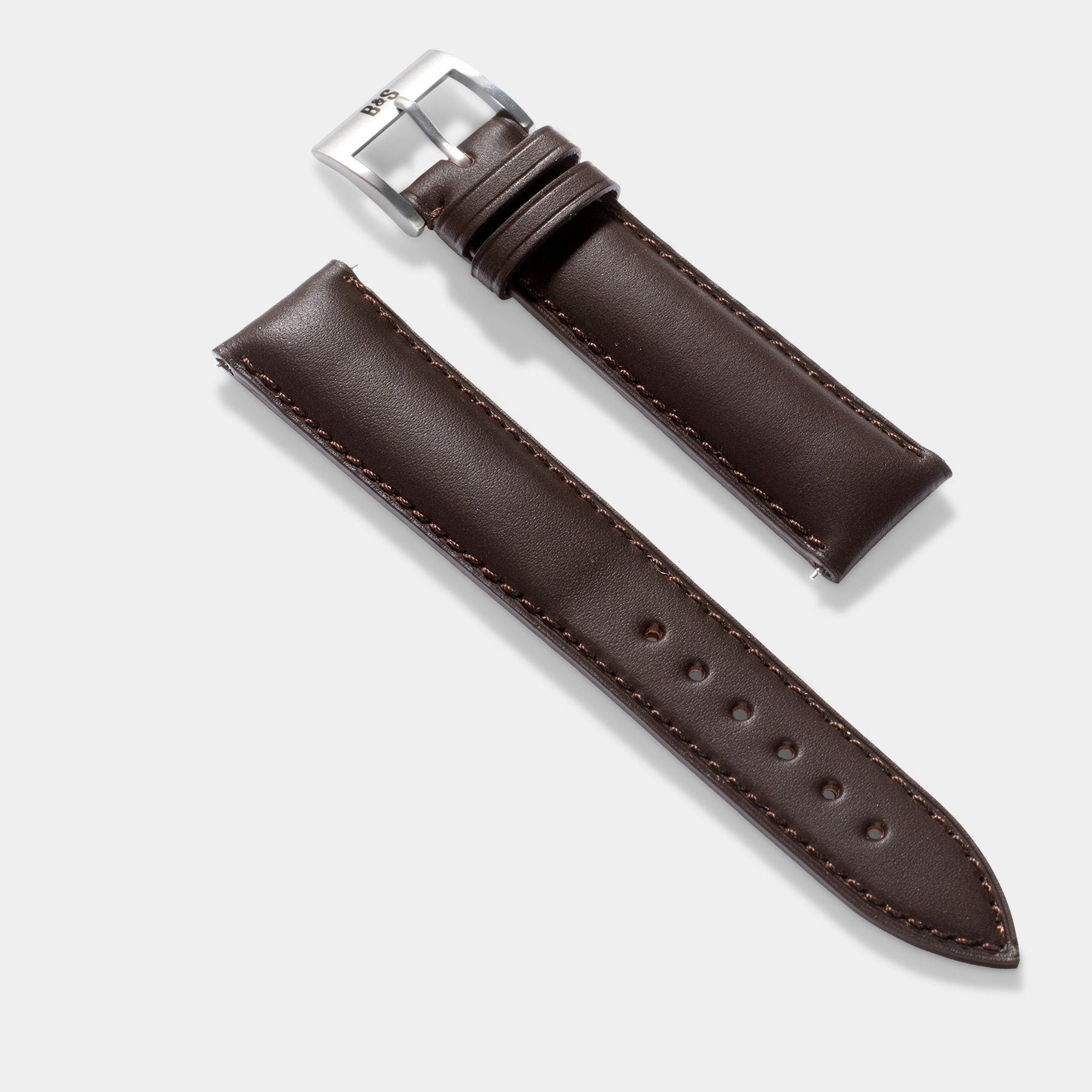 Antique Brown Leather Watch Strap