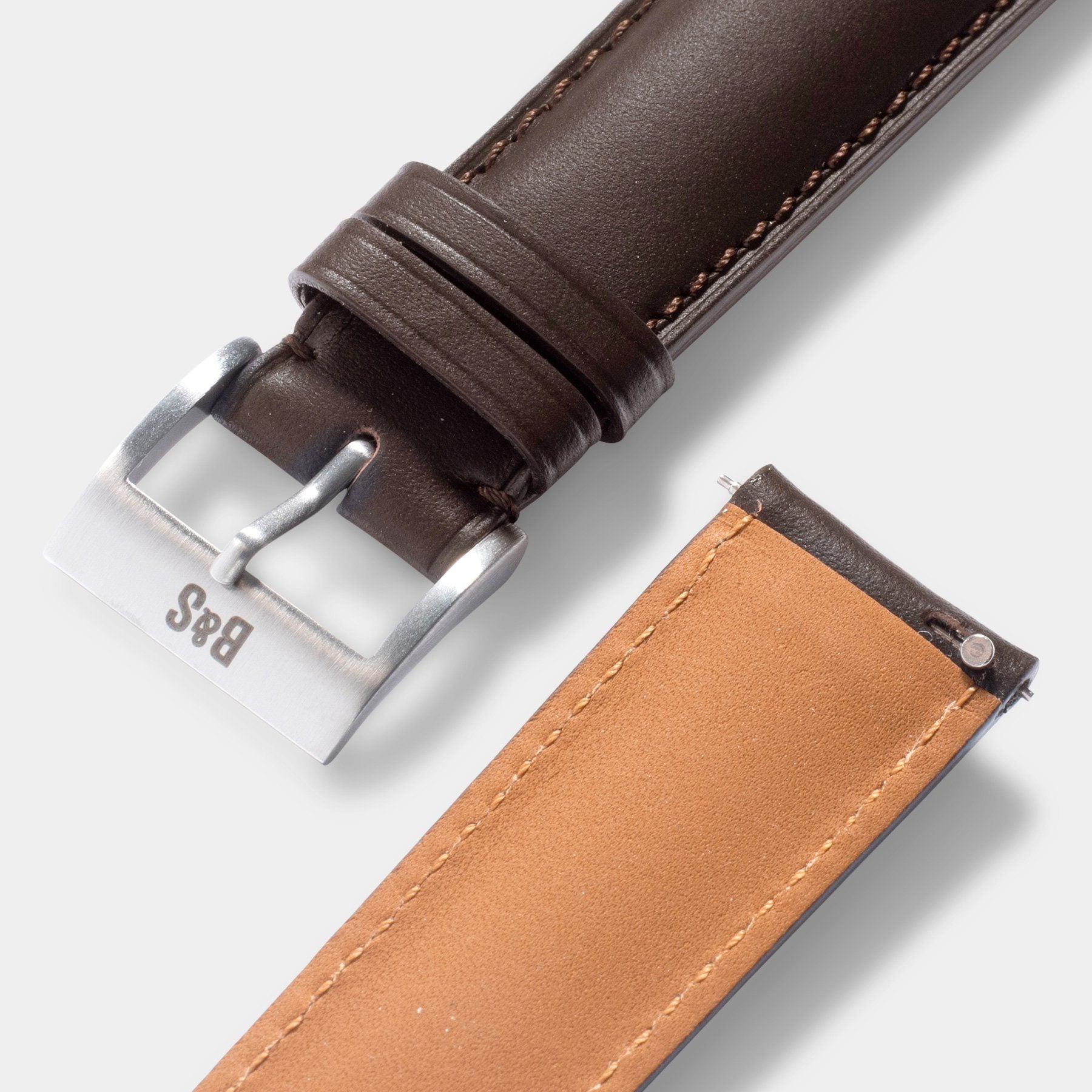 Antique Brown Leather Watch Strap