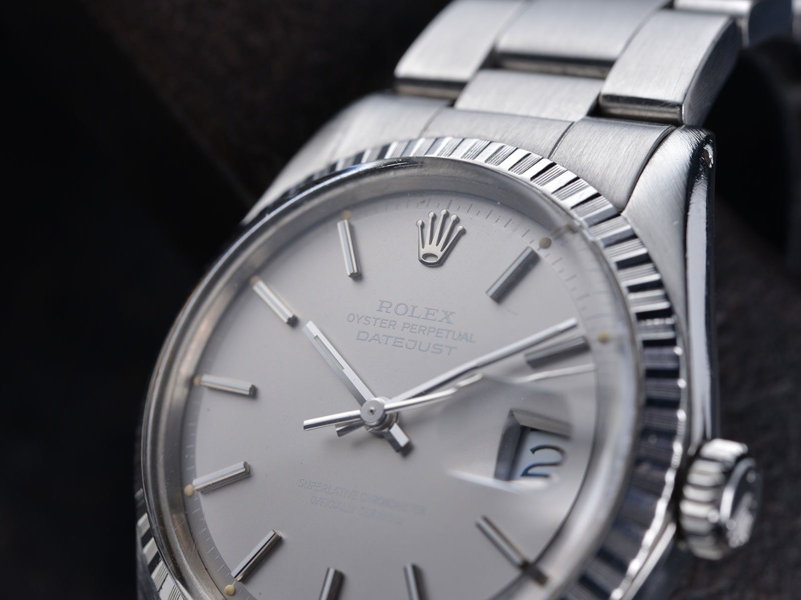 ROLEX 1603 DATEJUST GHOST GREY DIAL