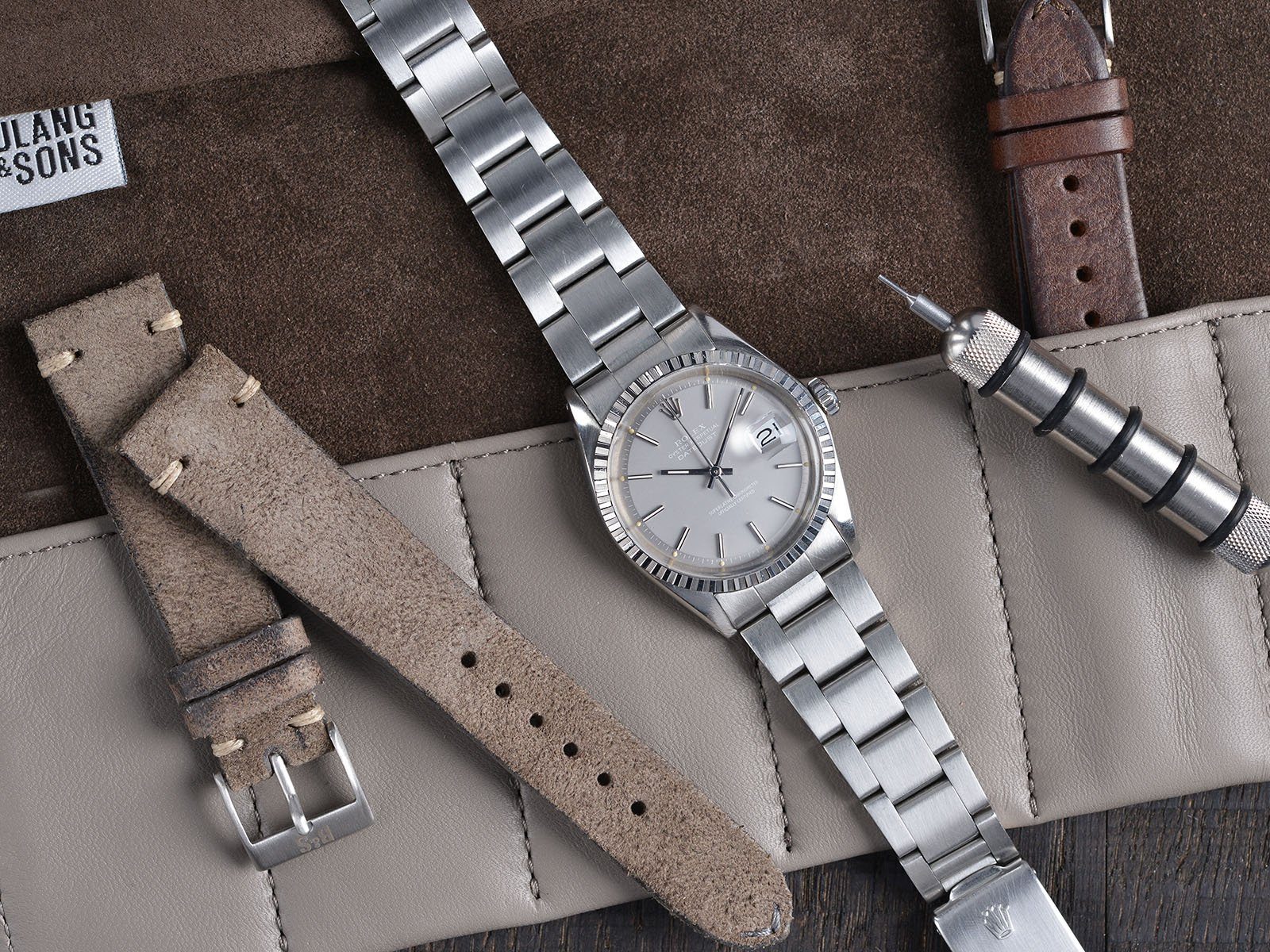 ROLEX 1603 DATEJUST GHOST GREY DIAL