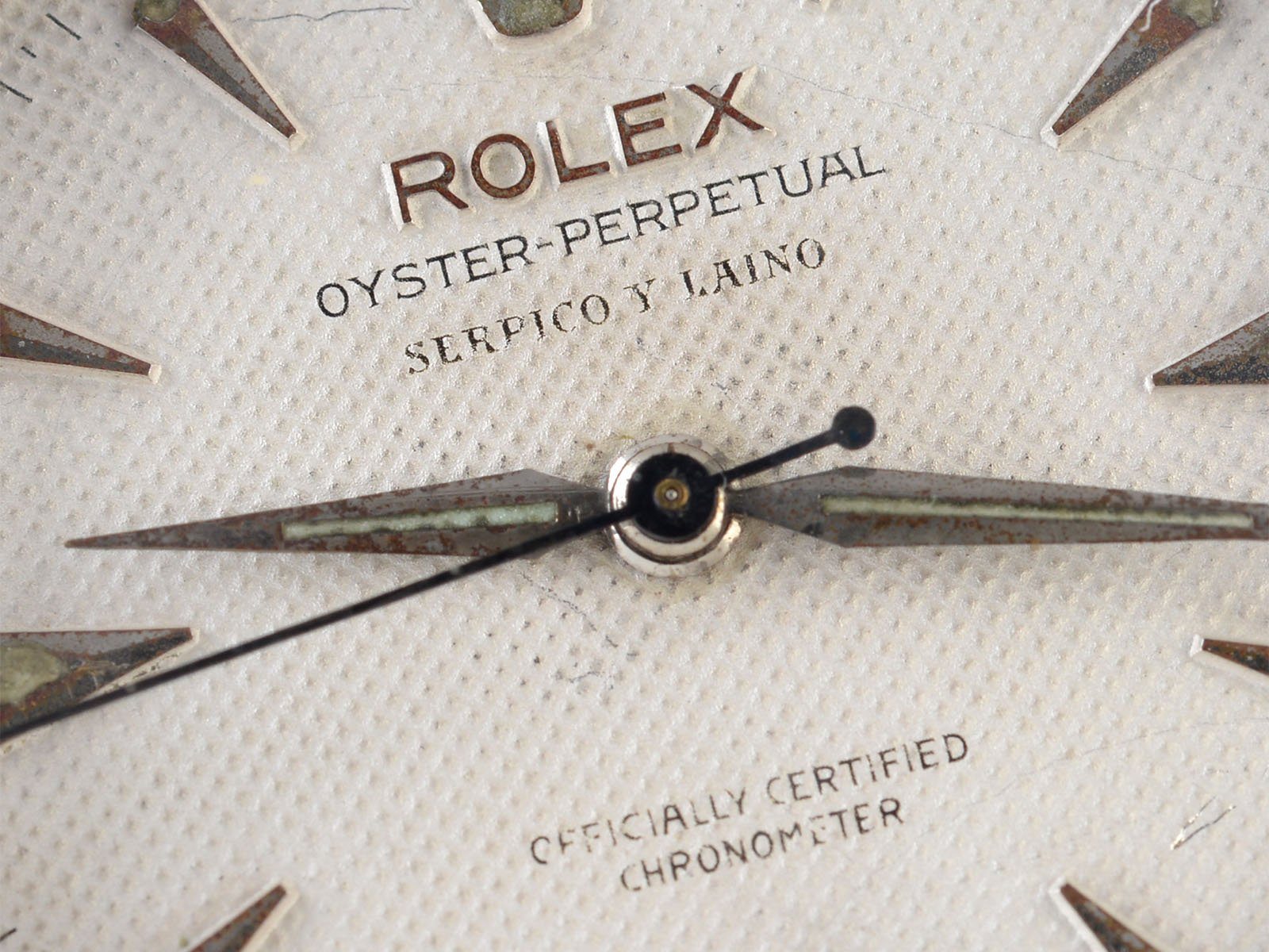 ROLEX OYSTER PERPETUAL SERPICO Y LAINO HONEYCOMB DIAL