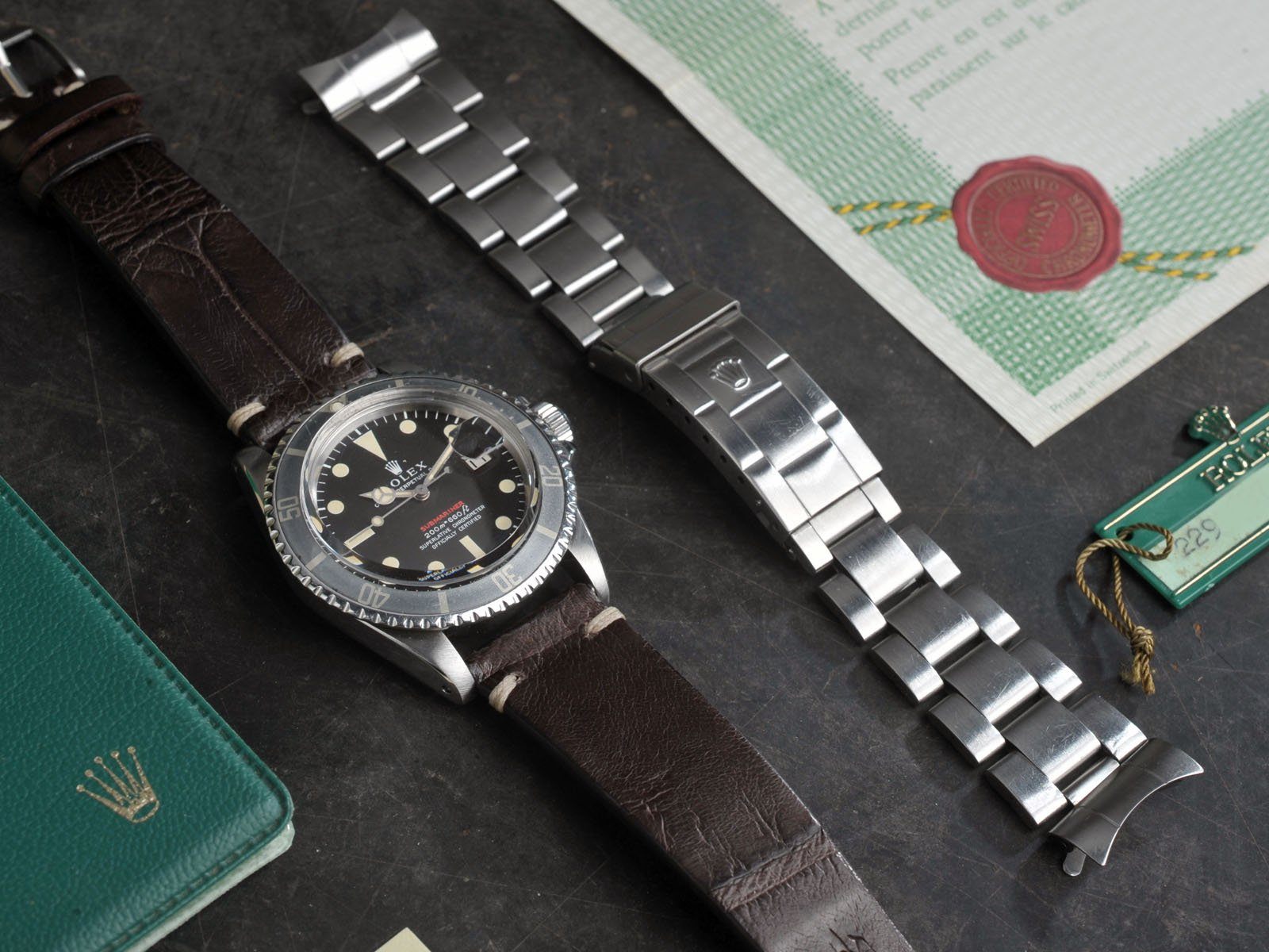 CURATED ROLEX 1680 MT.’S FIRST REDSUB B+P