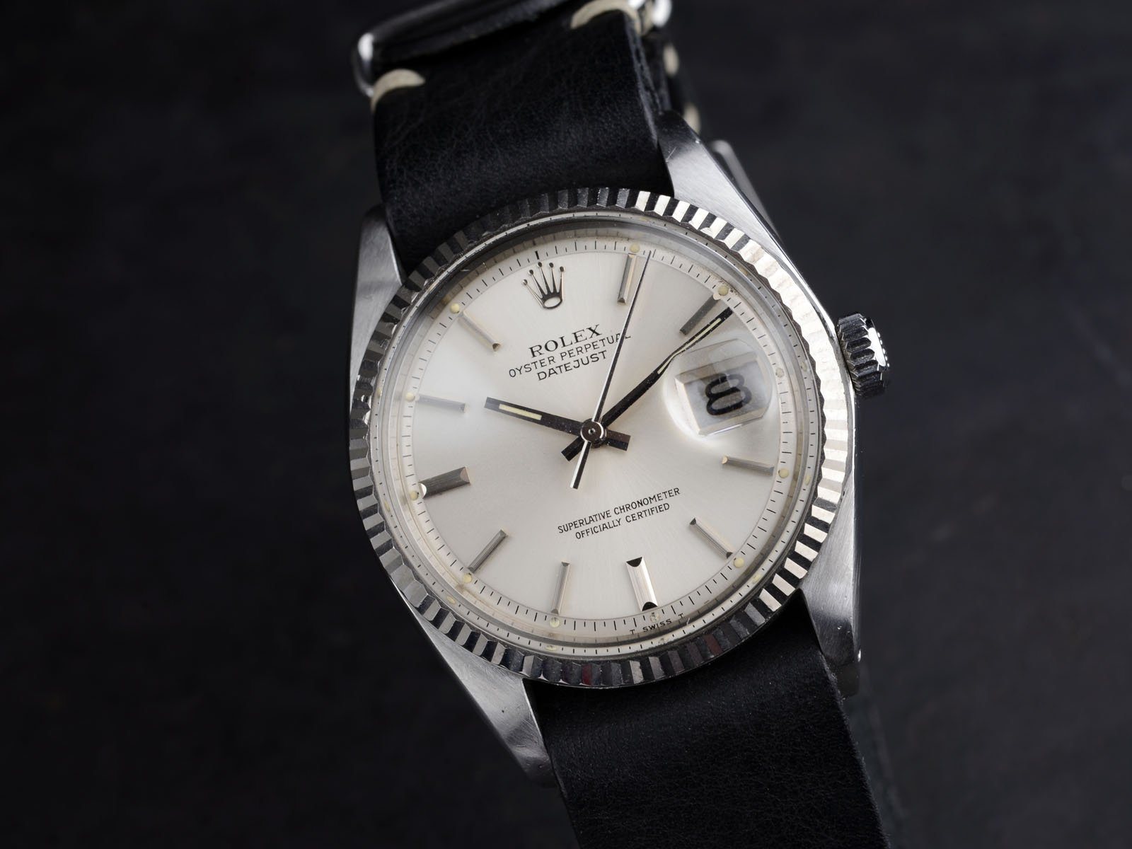 VINTAGE ROLEX 1603 DATEJUST SILVER DIAL 1978