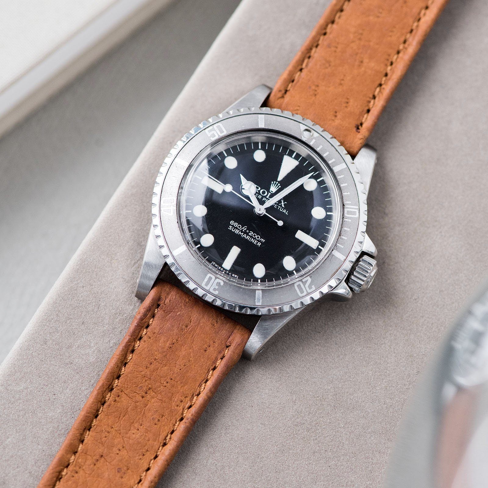 Rolex Peccary Brown Heritage Leather Strap