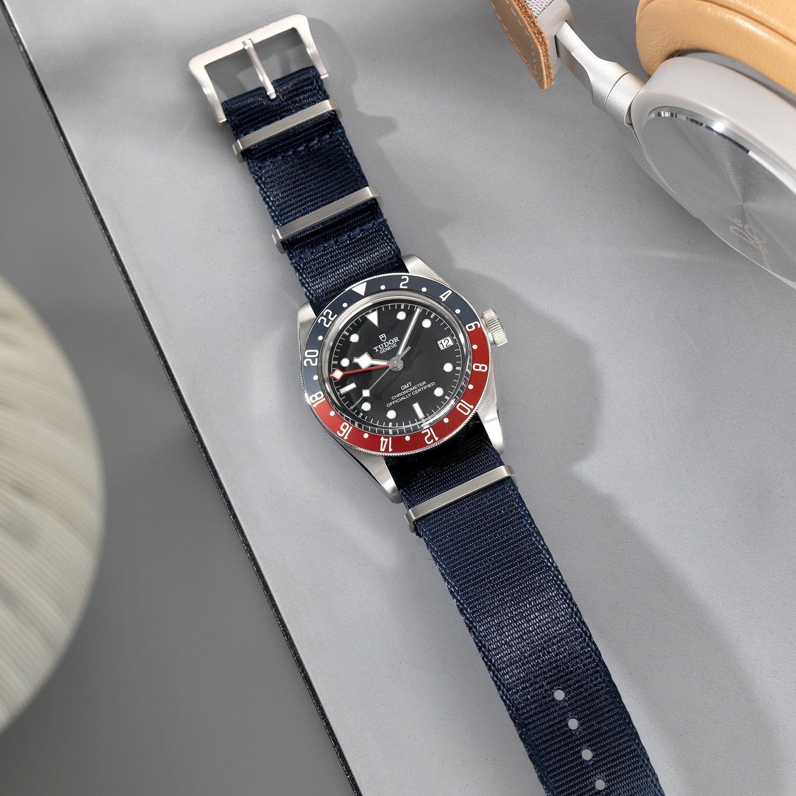 Rolex Deluxe Nylon Nato Watch Strap Navy Blue