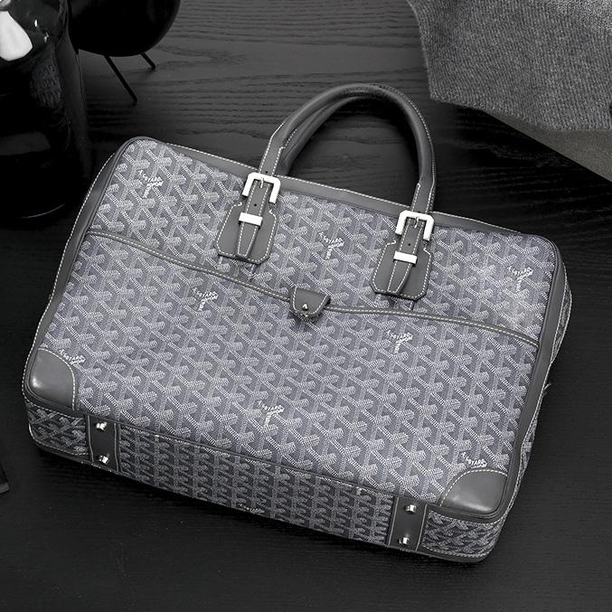 Goyard Ambassador PM Briefcase Grey