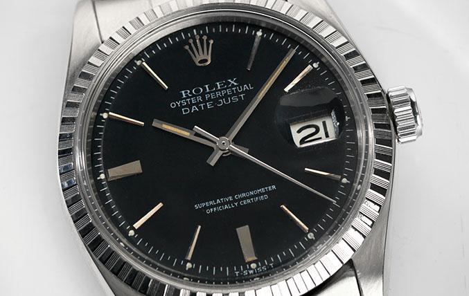 Rolex Datejust Black Door stop Dial 1603