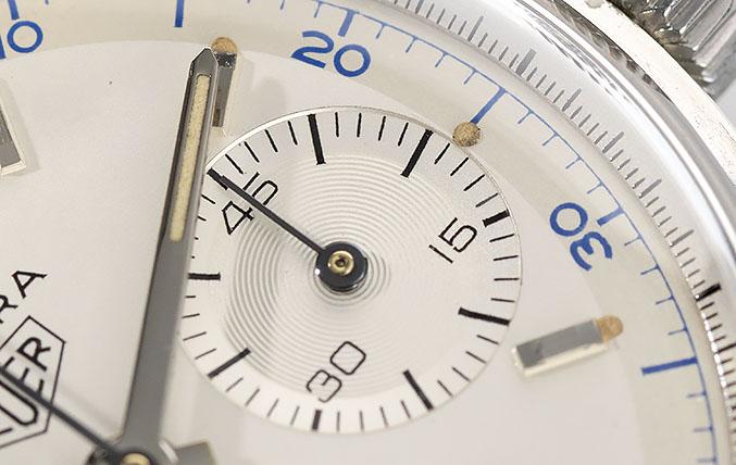 Heuer Carrera Ref 3647d Blue Decima Scale