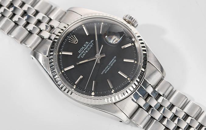 Rolex Datejust Black Dial Reference 1601