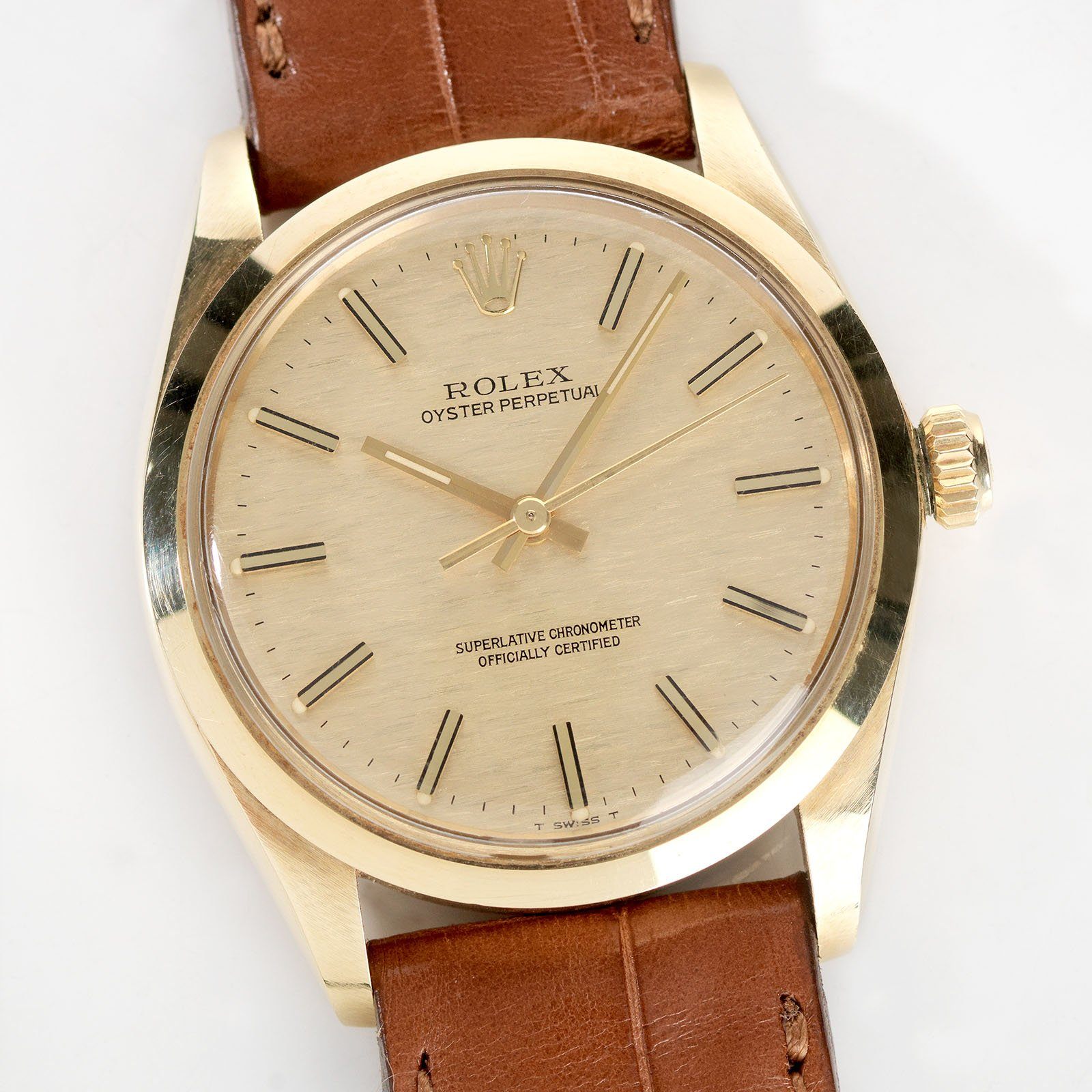 Rolex Oyster Perpetual Yellow Gold ref 1002