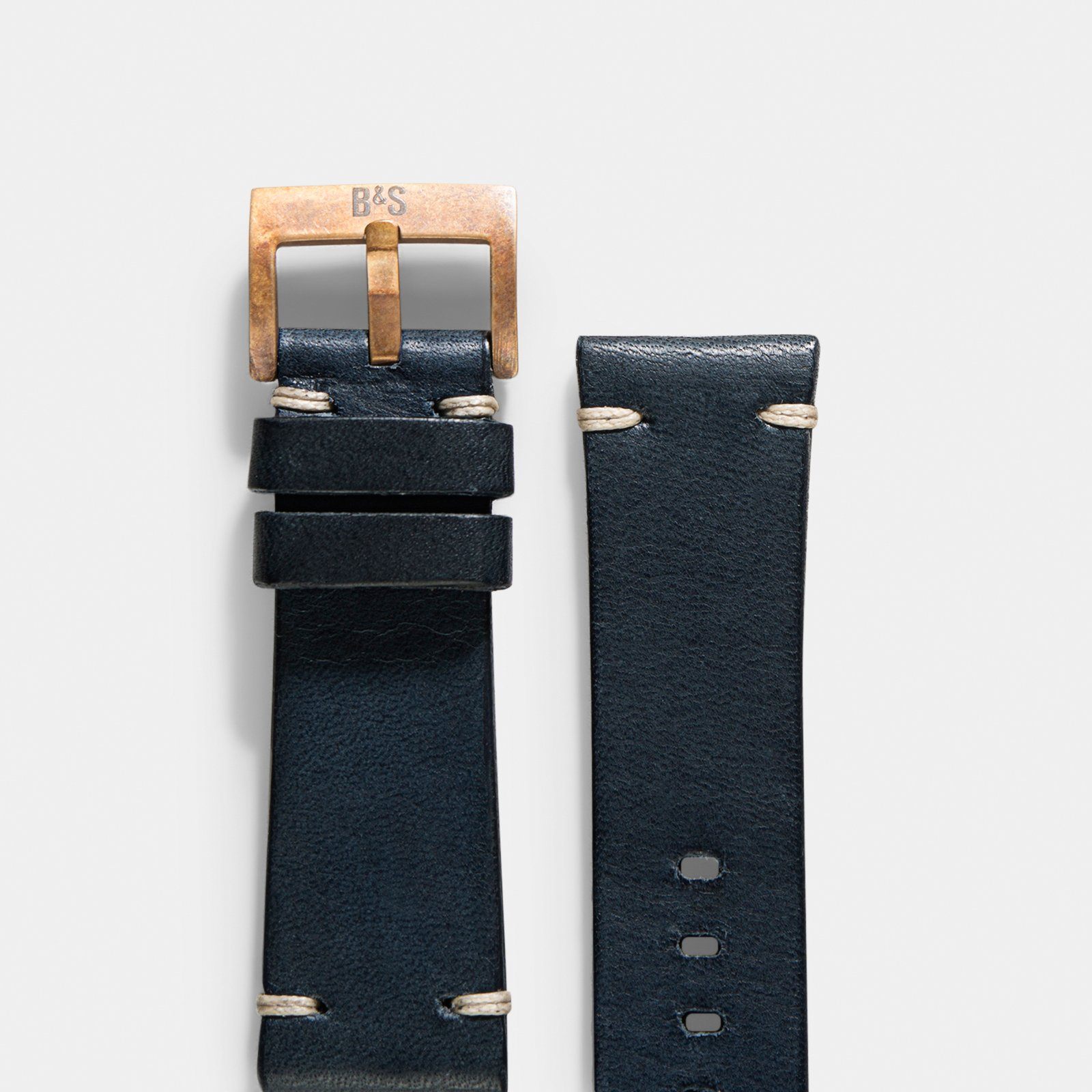 Bulang & sons denim blue retro leather best sale watch strap