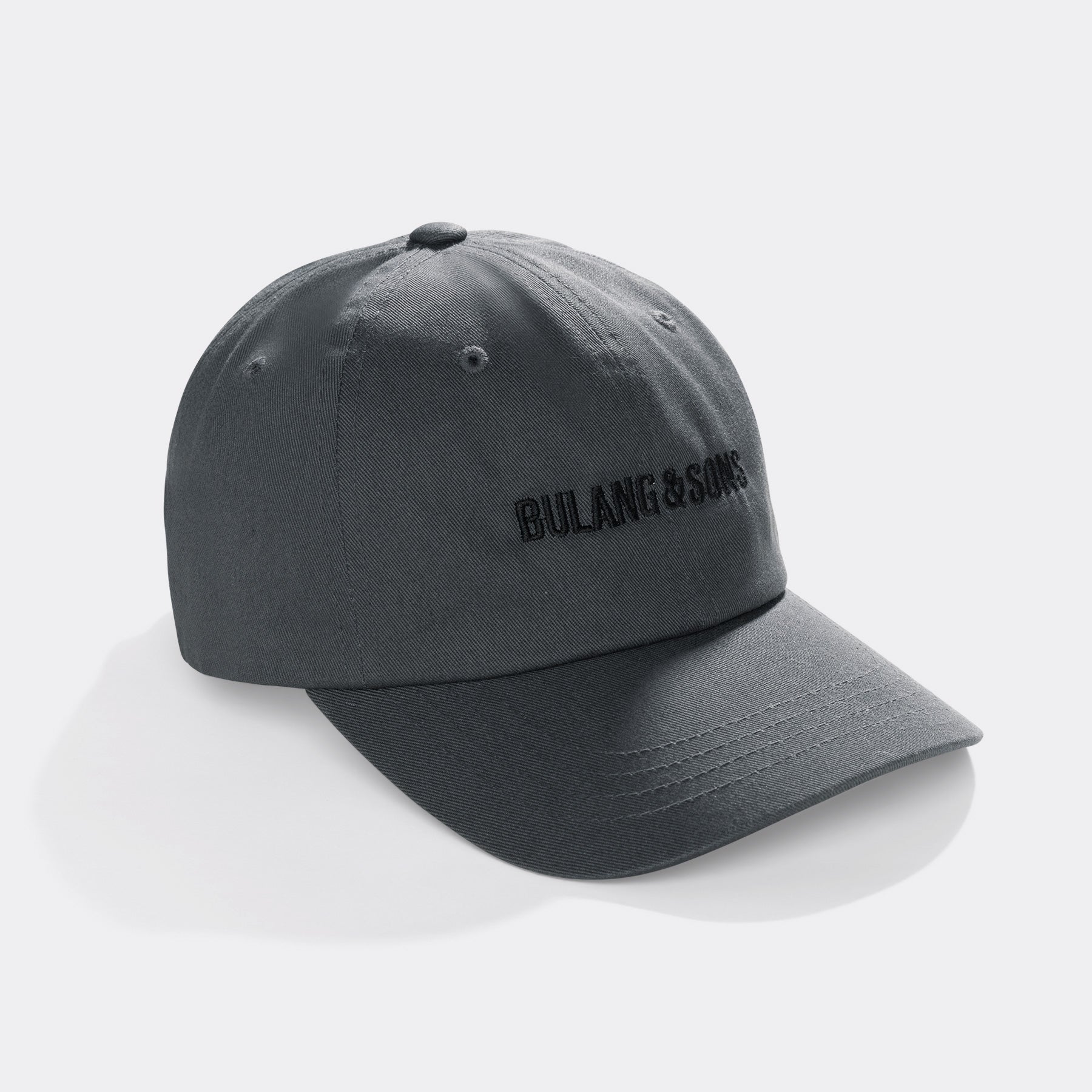 Bulang and Sons Grey Cotton Vintage Ballcap