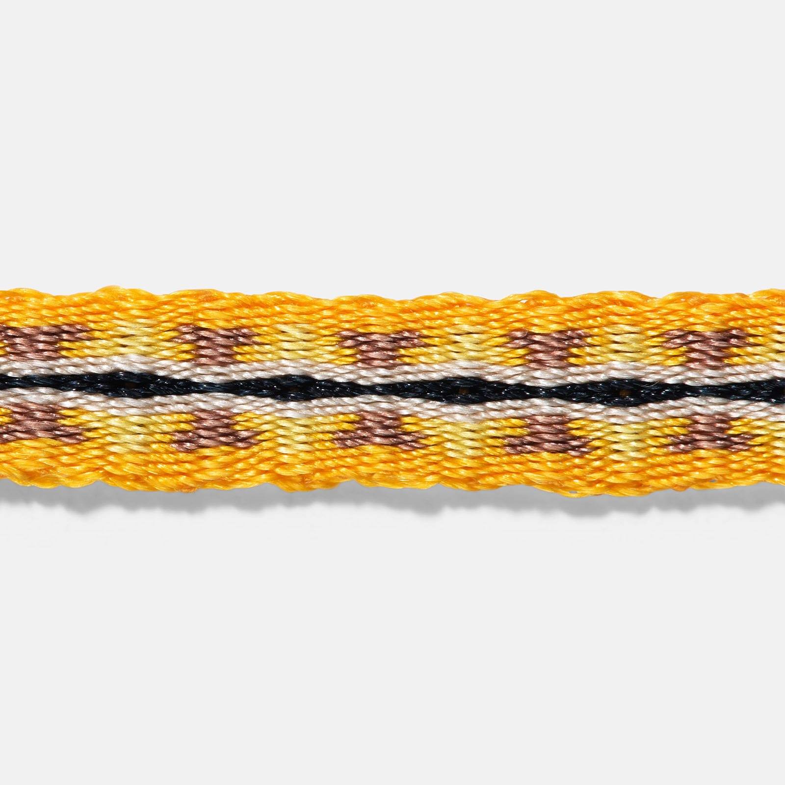 Guanabana Handmade Woven Bracelet Yellow Copper