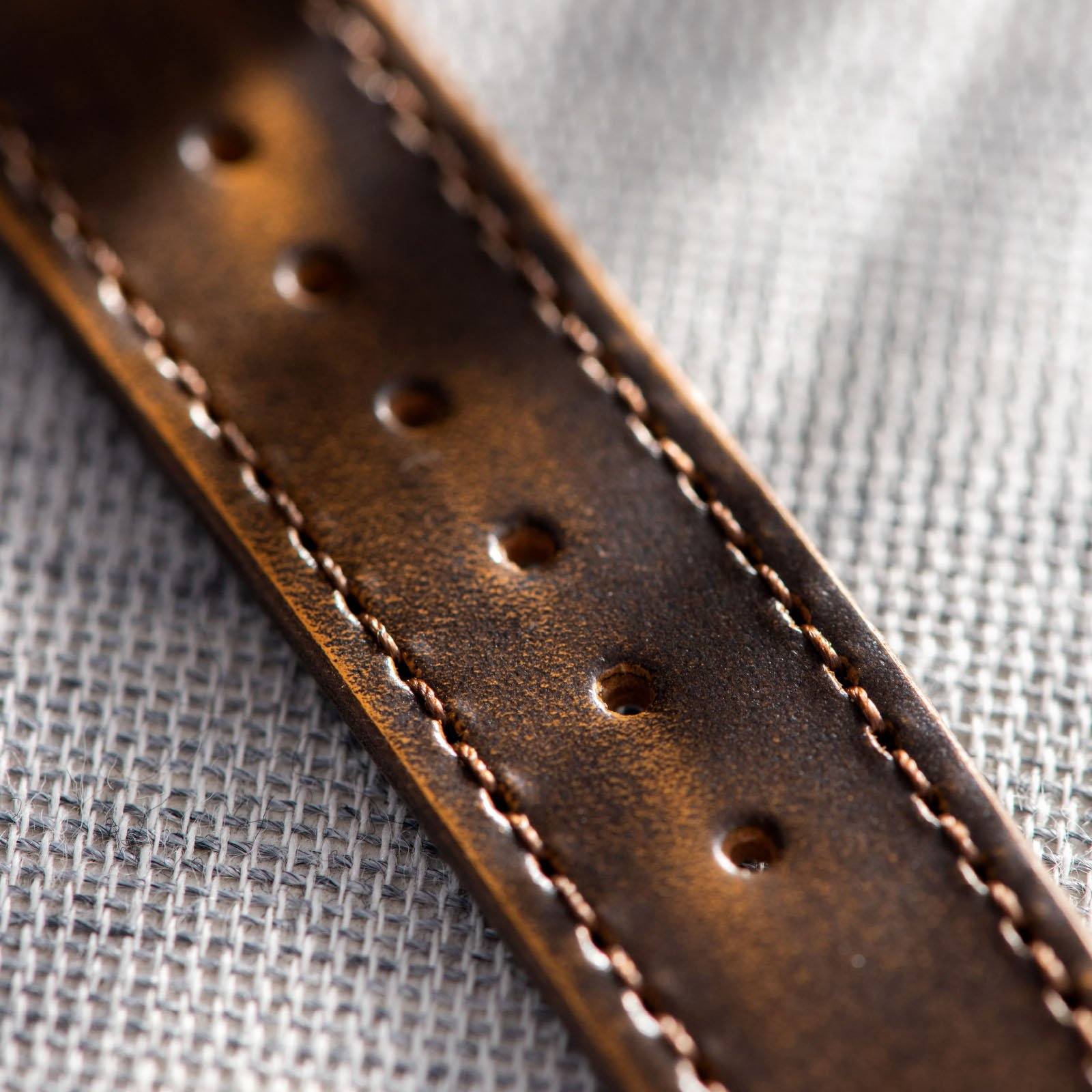 Degrade Honey Brown Leather Watch Strap