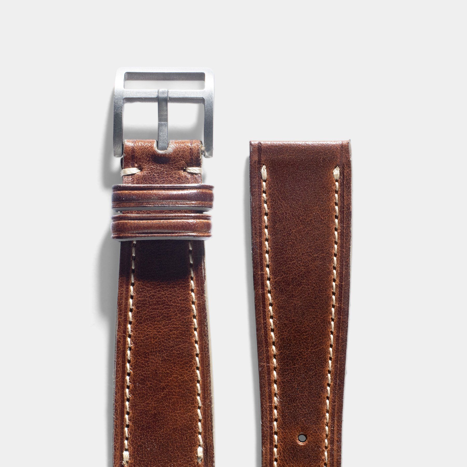 Le Métropolitain Brown Leather Watch Strap