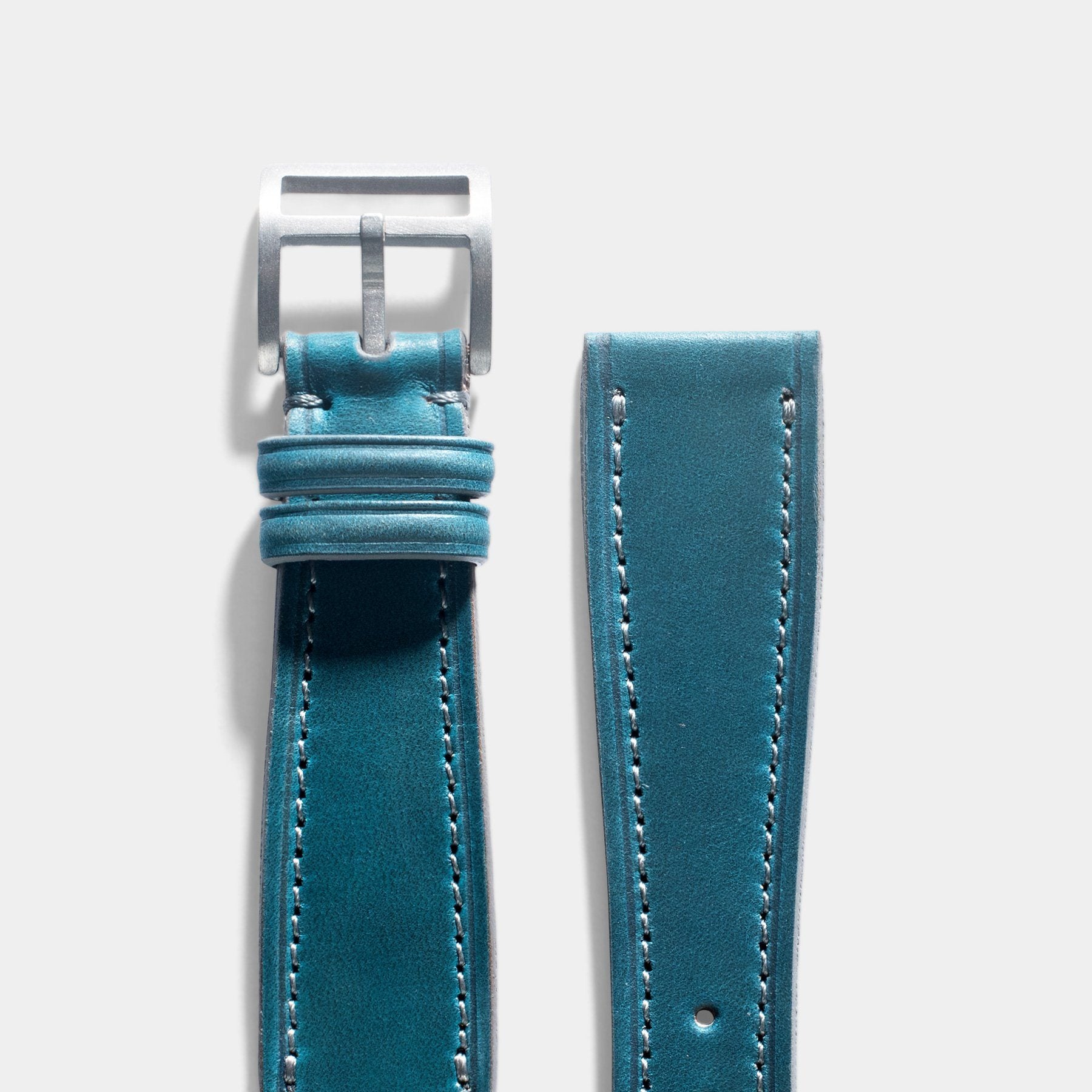 Château de Cassis Blue Horween Leather Watch Strap