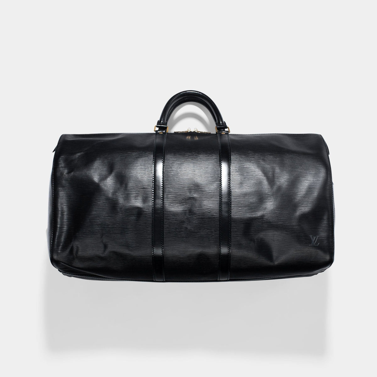 Louis Vuitton Epi Keepall 55 Boston Bag Noir M42952 LV Auth 40229