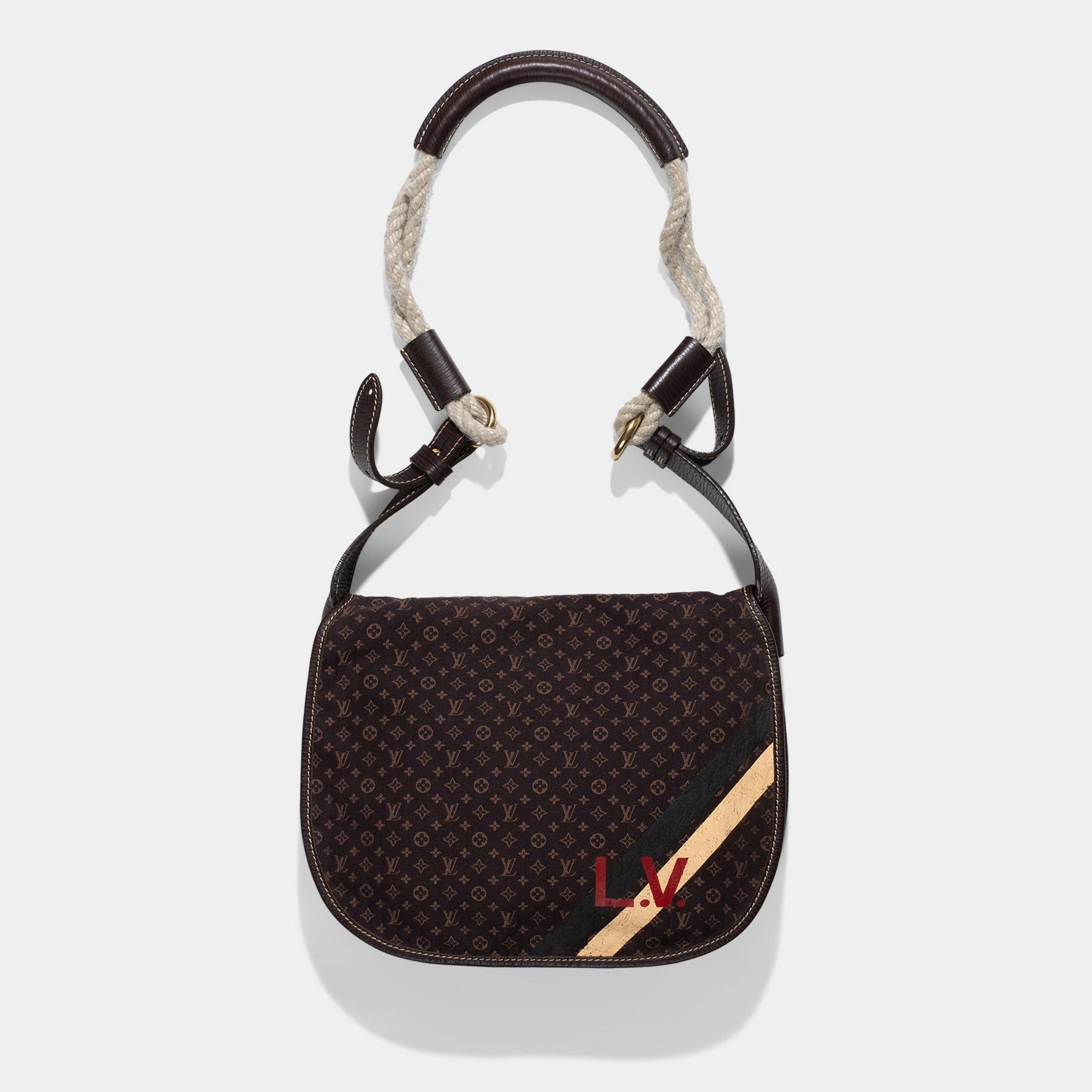 Louis Vuitton Limited Edition Amman Rope Flap Messenger Bag