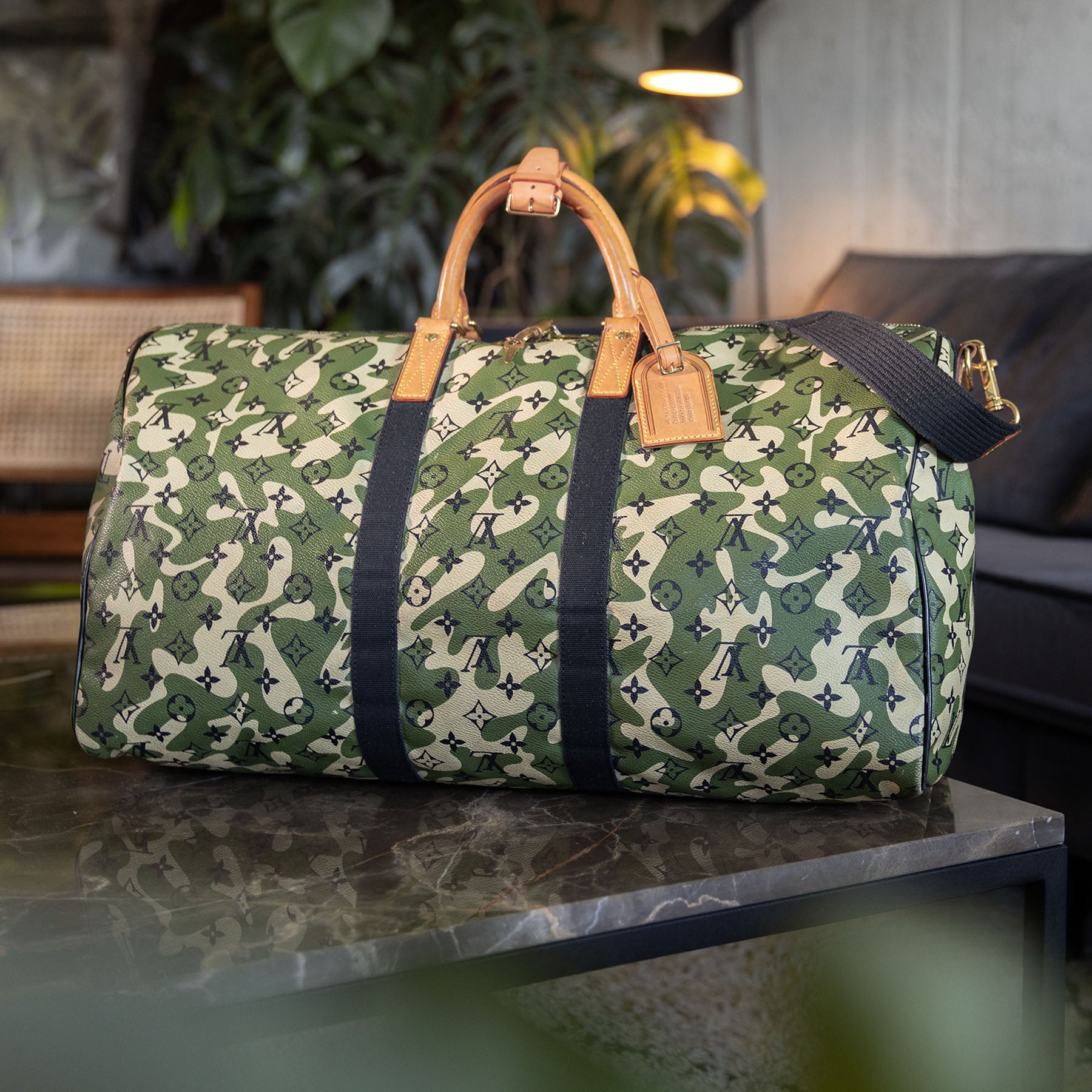 Louis vuitton store camo keepall