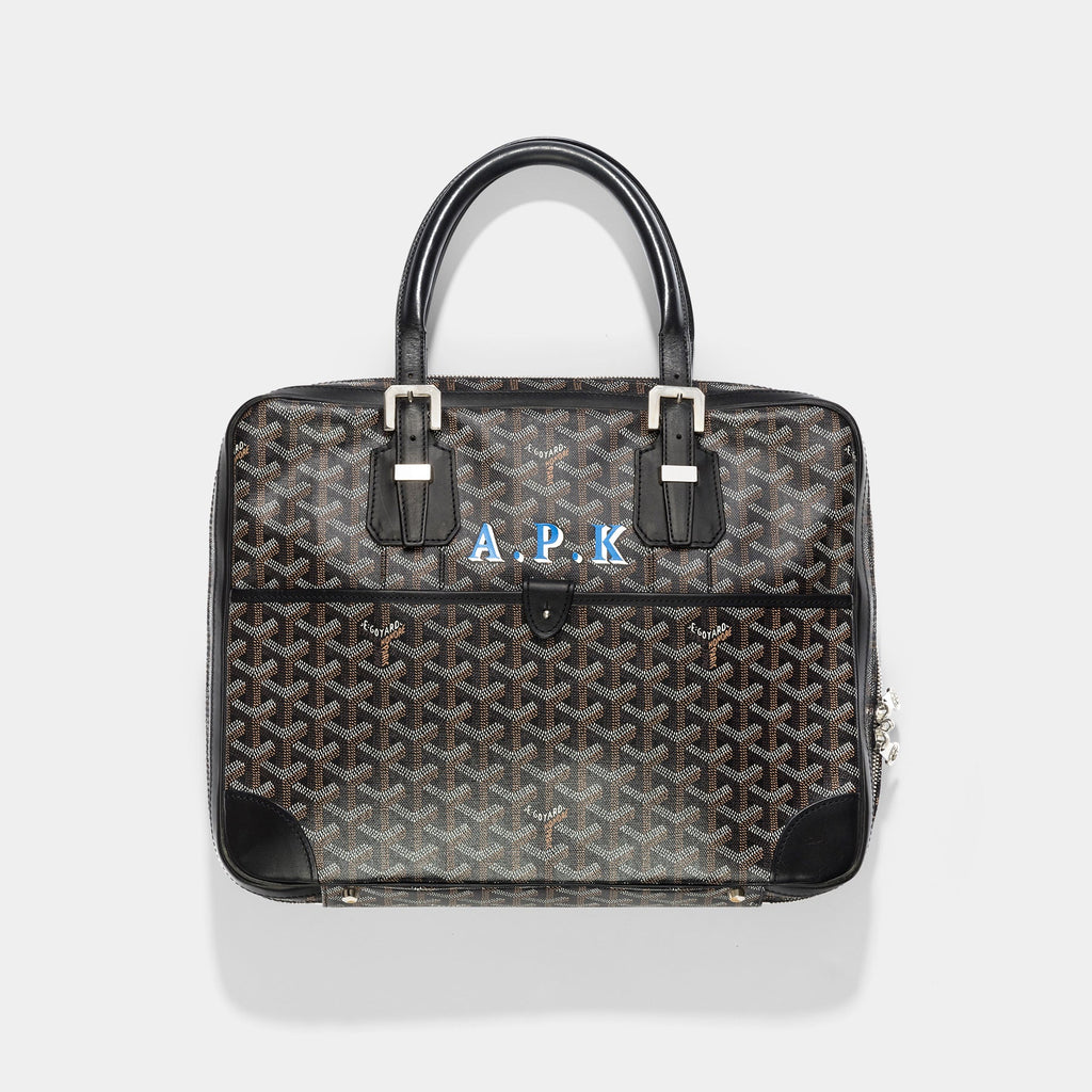GoyardOfficial on X: Green Goyardine and leather Ambassade briefcase PM /  German Glamour, September 2013 issue #Goyard Classics#   / X