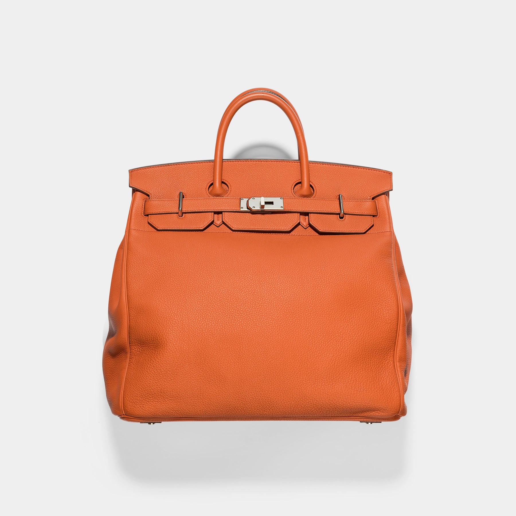 Haut à courroies leather travel bag Hermès Grey in Leather - 27360330