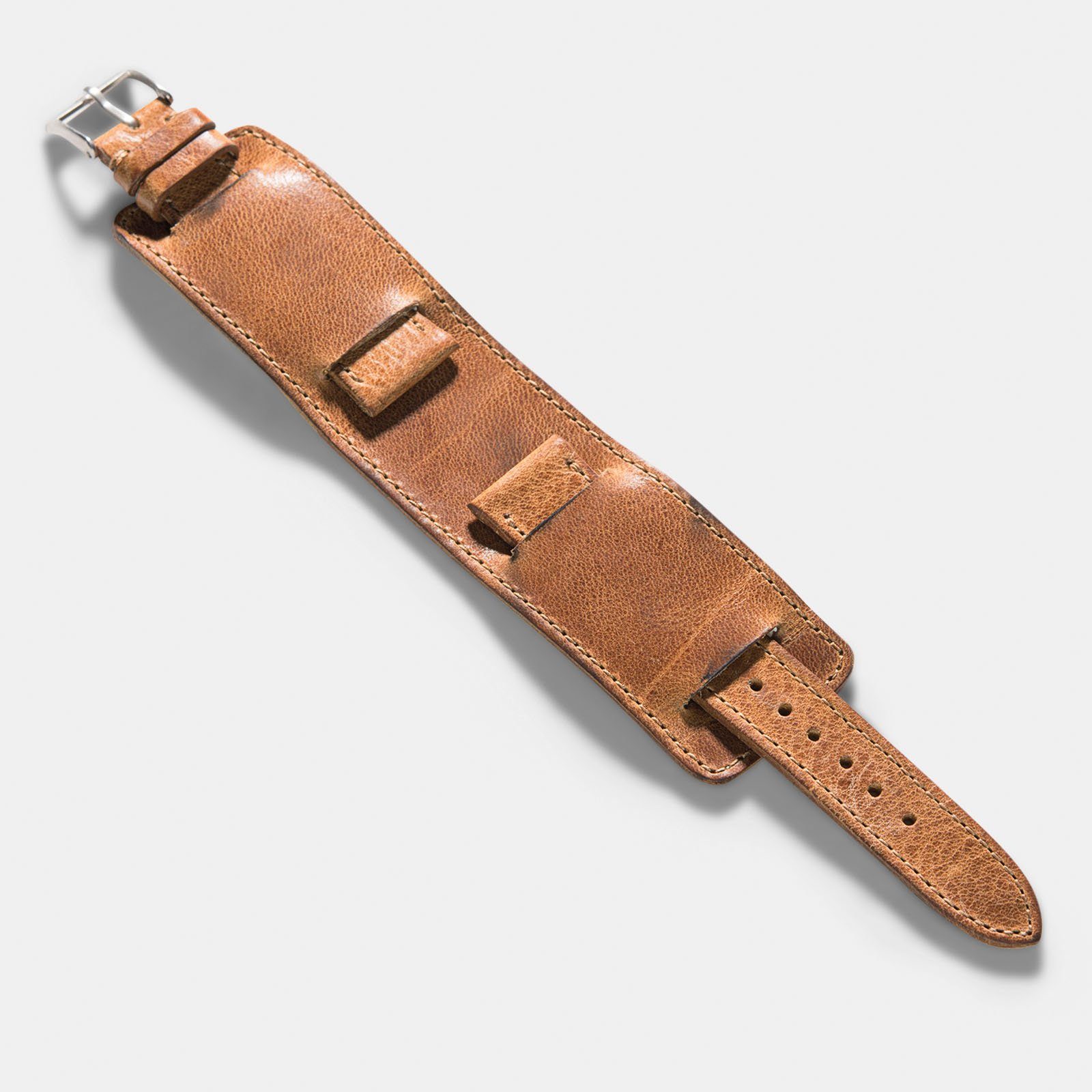 Newman Faccio Brown Leather Watch Strap