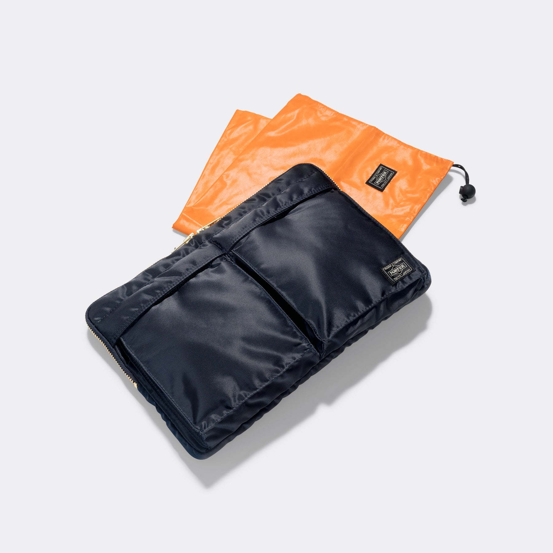 Porter Tanker Document Case Iron Blue