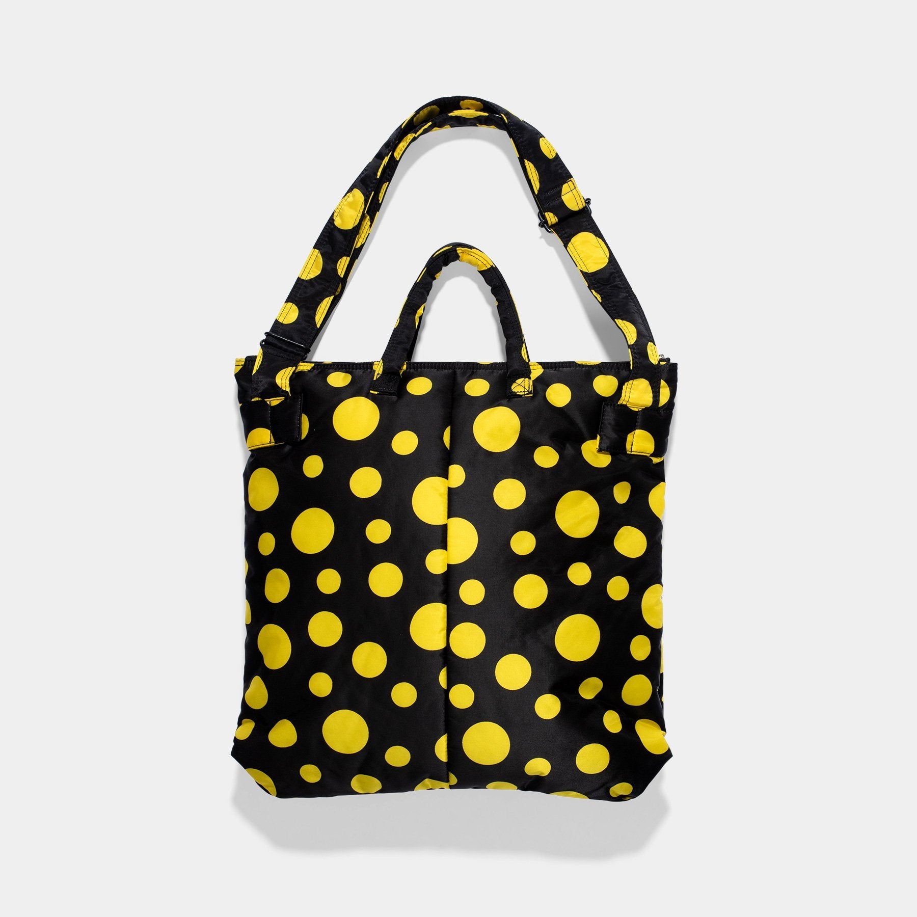 PORTER YOSHIDA X YAYOI KUSAMA HELMET BAG YELLOW DOTS