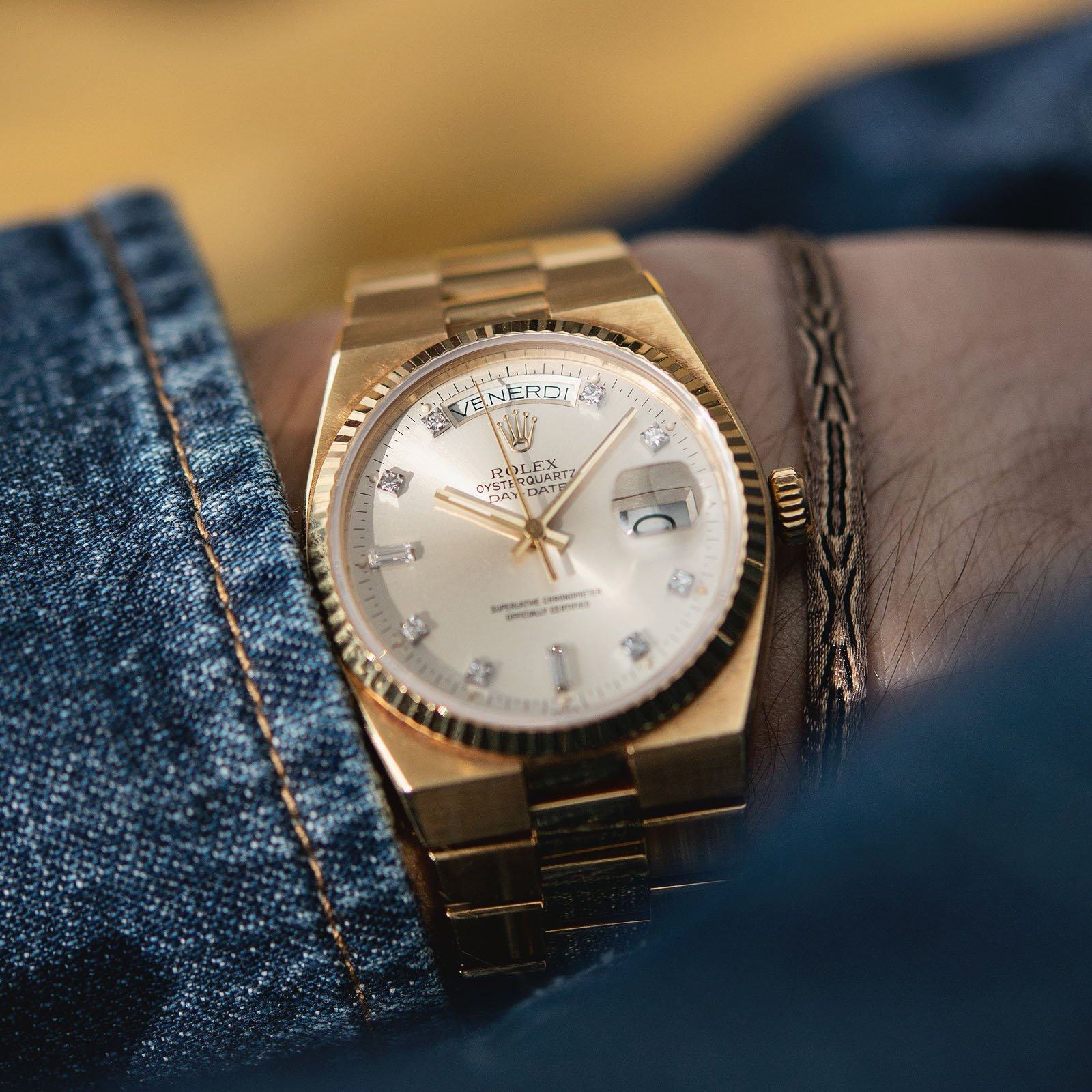 Rolex Oysterquartz Yellow Gold Day-Date 19018