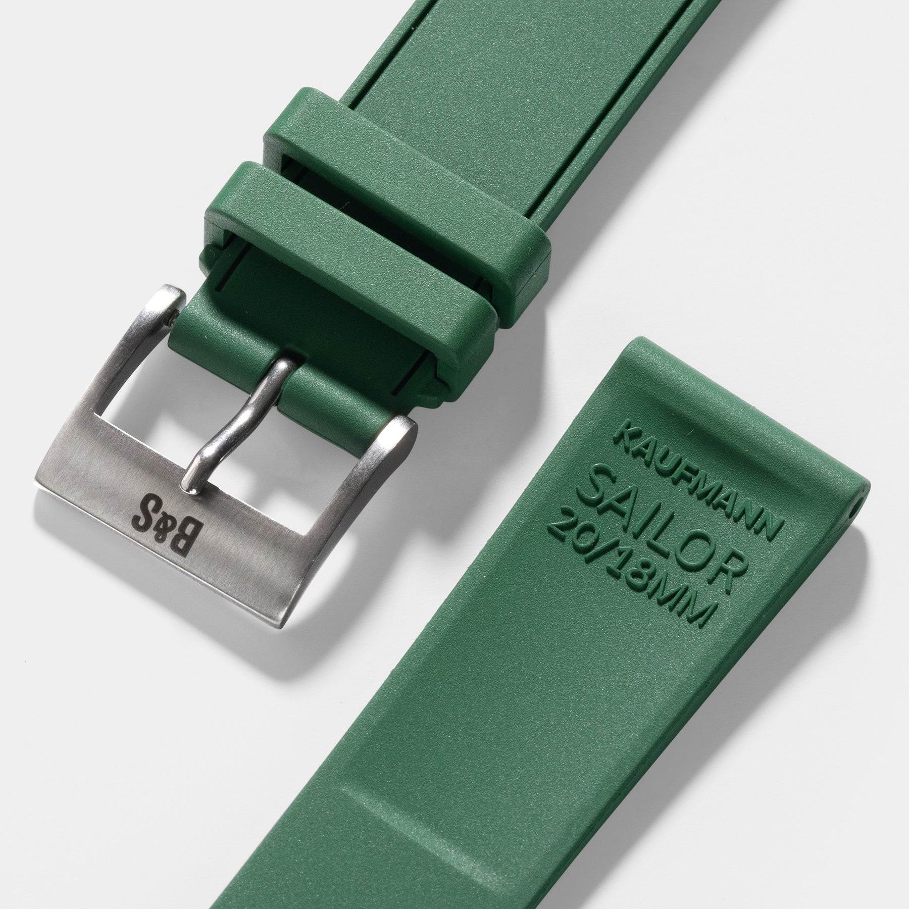 Sailor Green Vegan Rubber Watch Strap