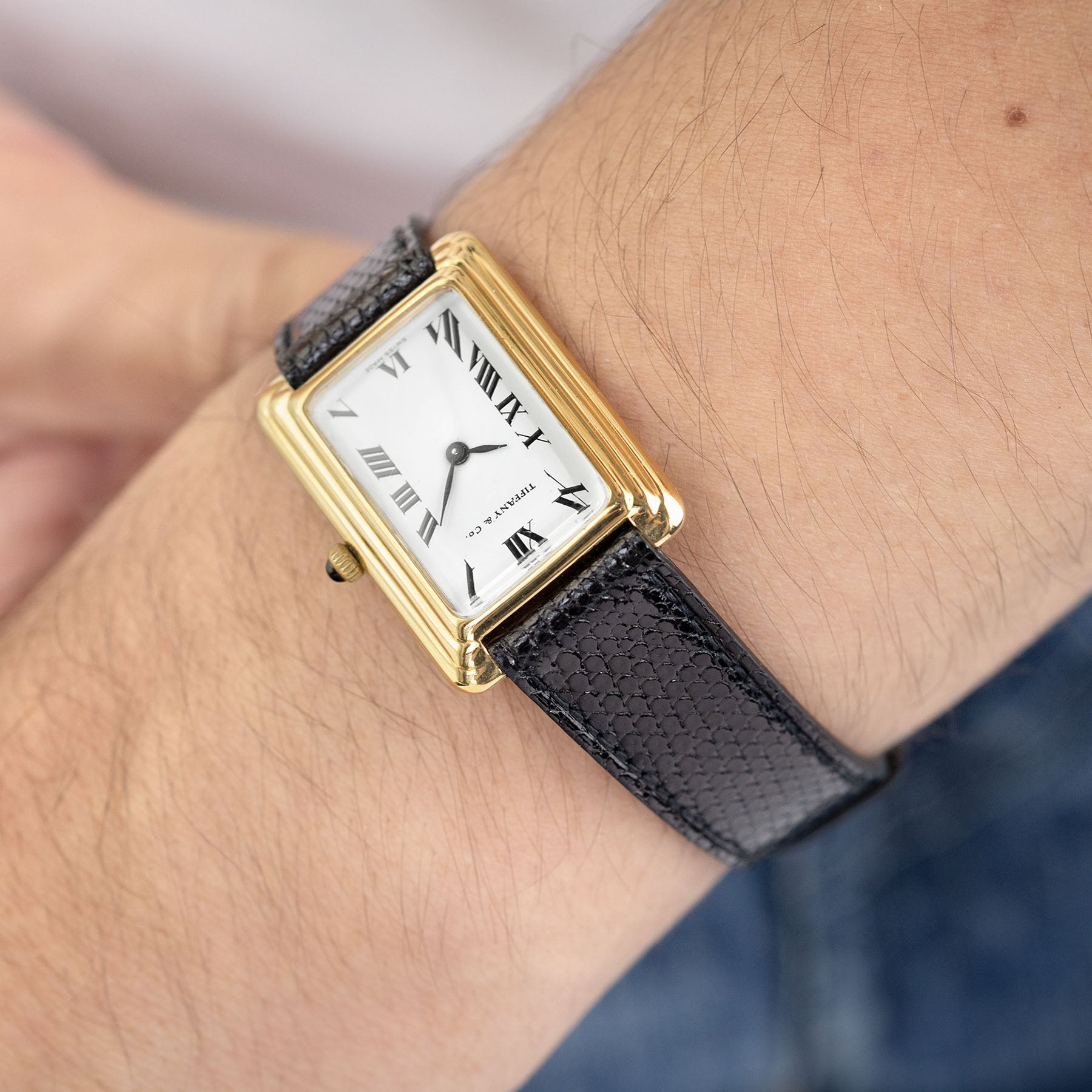 Cartier lizard 2025 watch strap