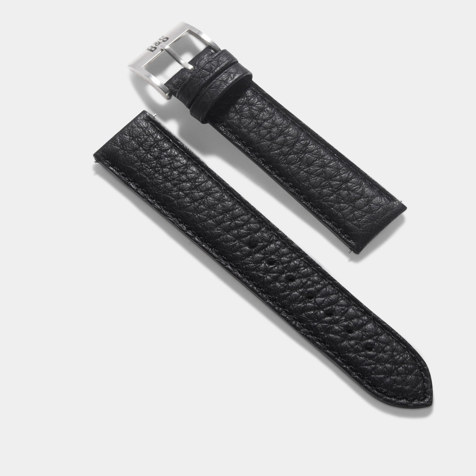 Taurillon Black Leather Watch Strap - Change It