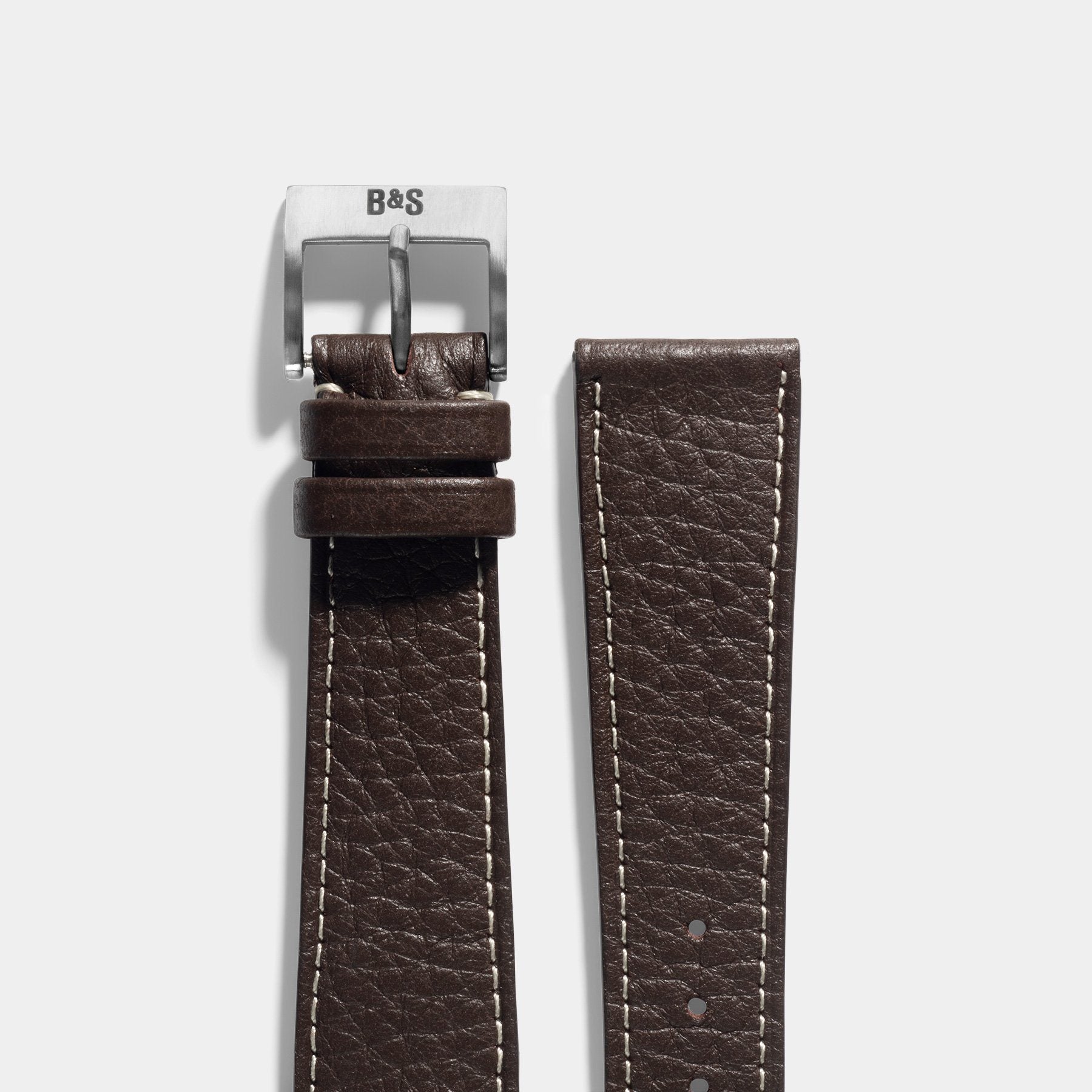 Taurillon Ebene Brown Leather Watch Strap