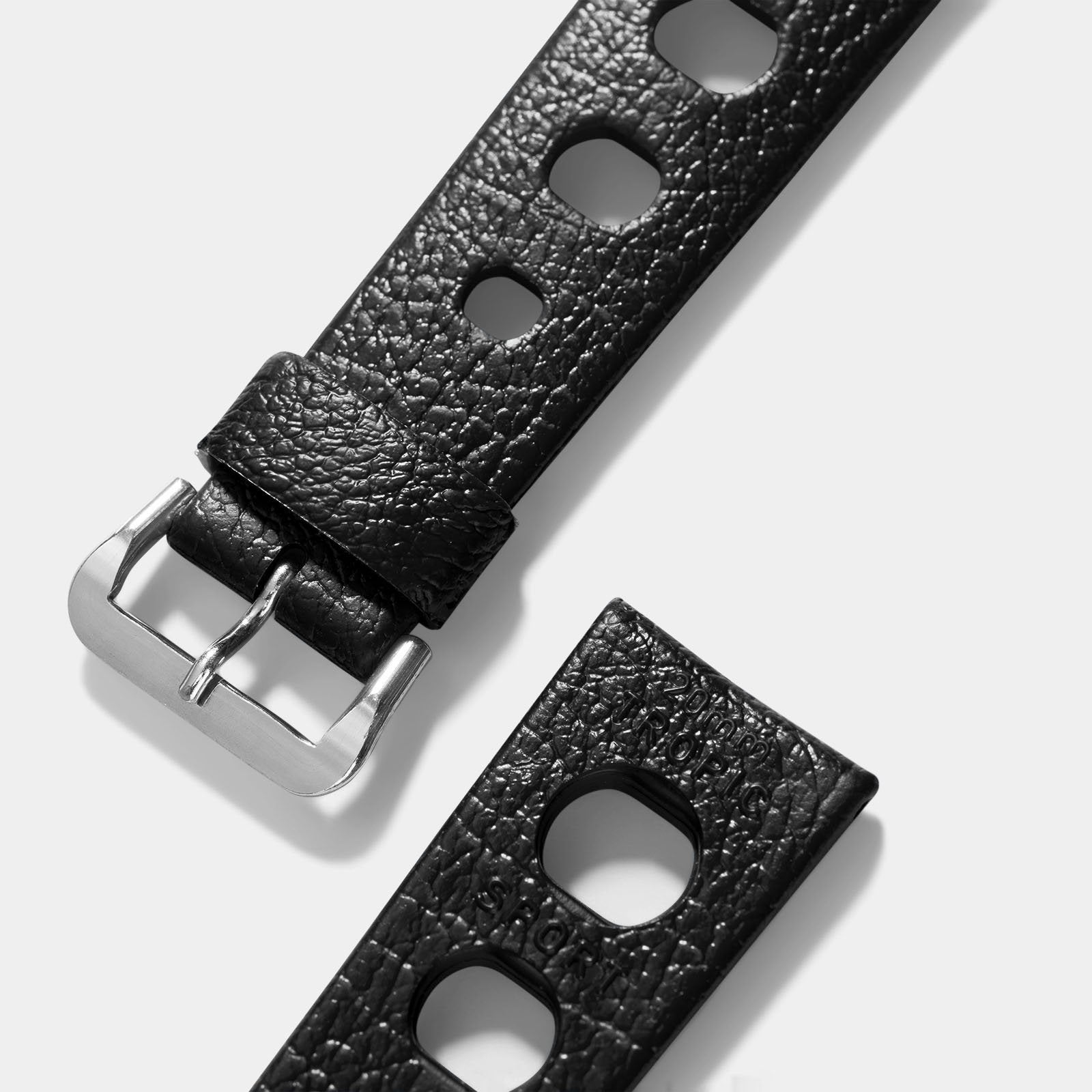 Vintage NOS Swiss Tropic Sport Black Rubber Watch Strap