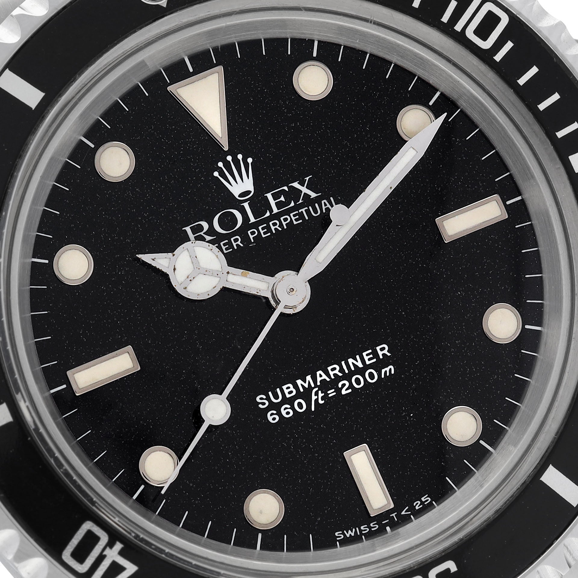 Rolex Submariner 5513 White Gold Hour Markers Punched Papers