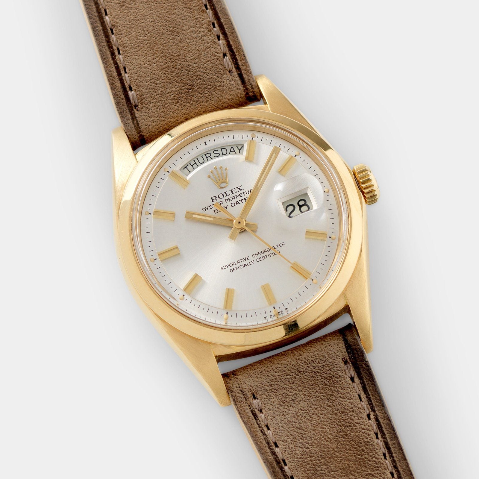 Rolex Day-Date Yellow Gold Wide Boy Dial 1802