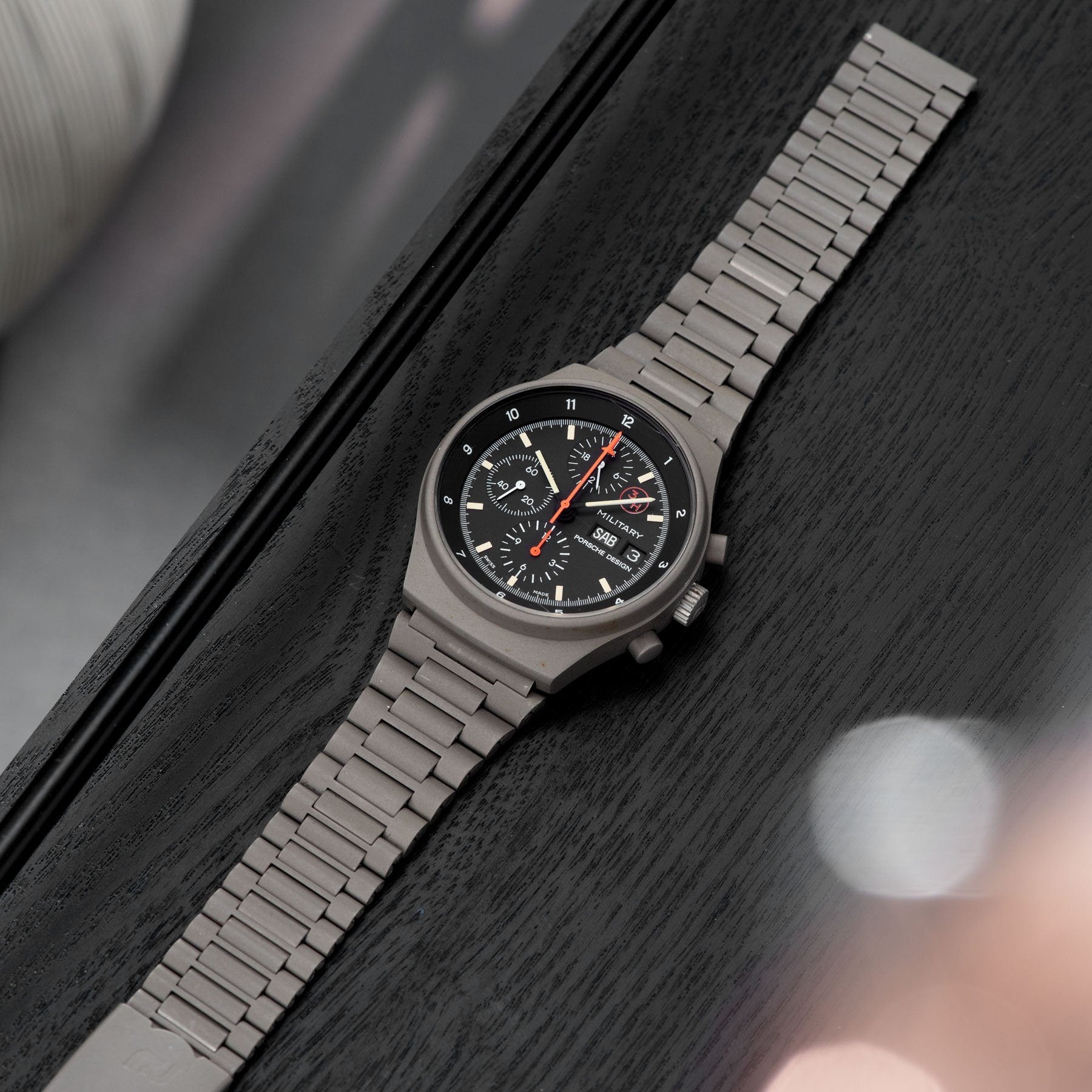 Porsche Design by Orfina 'Military' Chronograph Reference 7177 with Fitted with green PVD bracelet