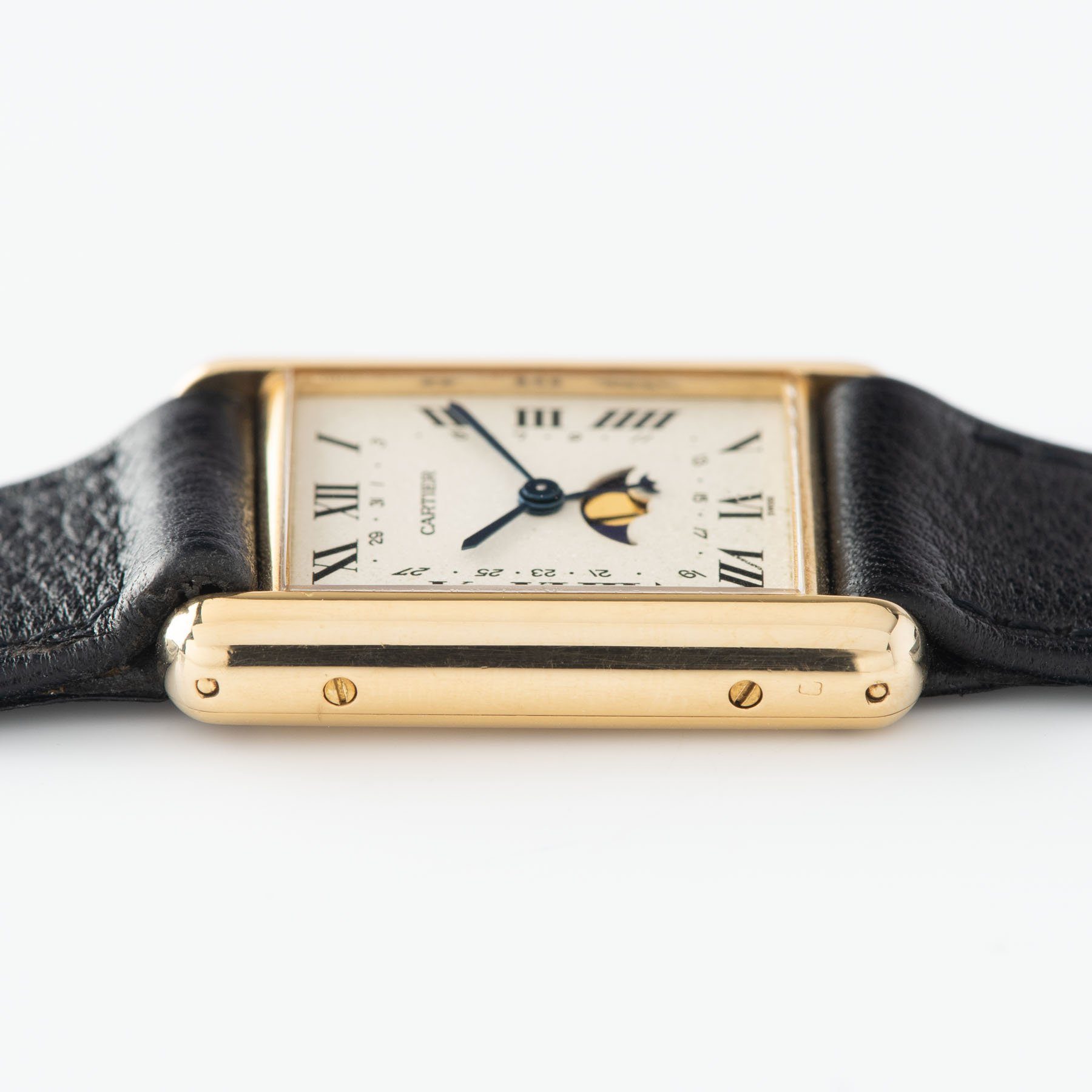 Cartier Tank with Moon Phase 18kt Yellow Gold
