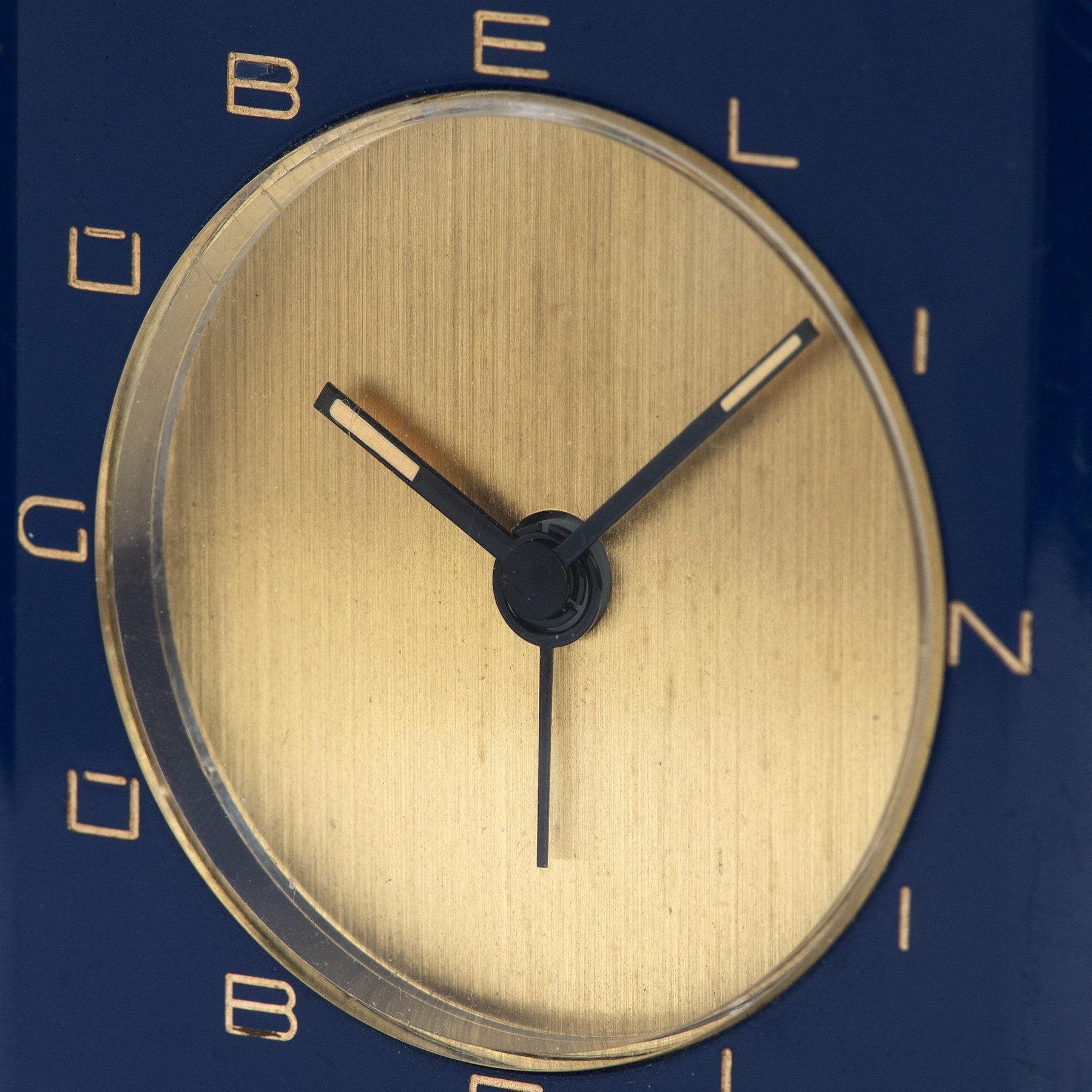 Gübelin Blue Enamel Desk Clock