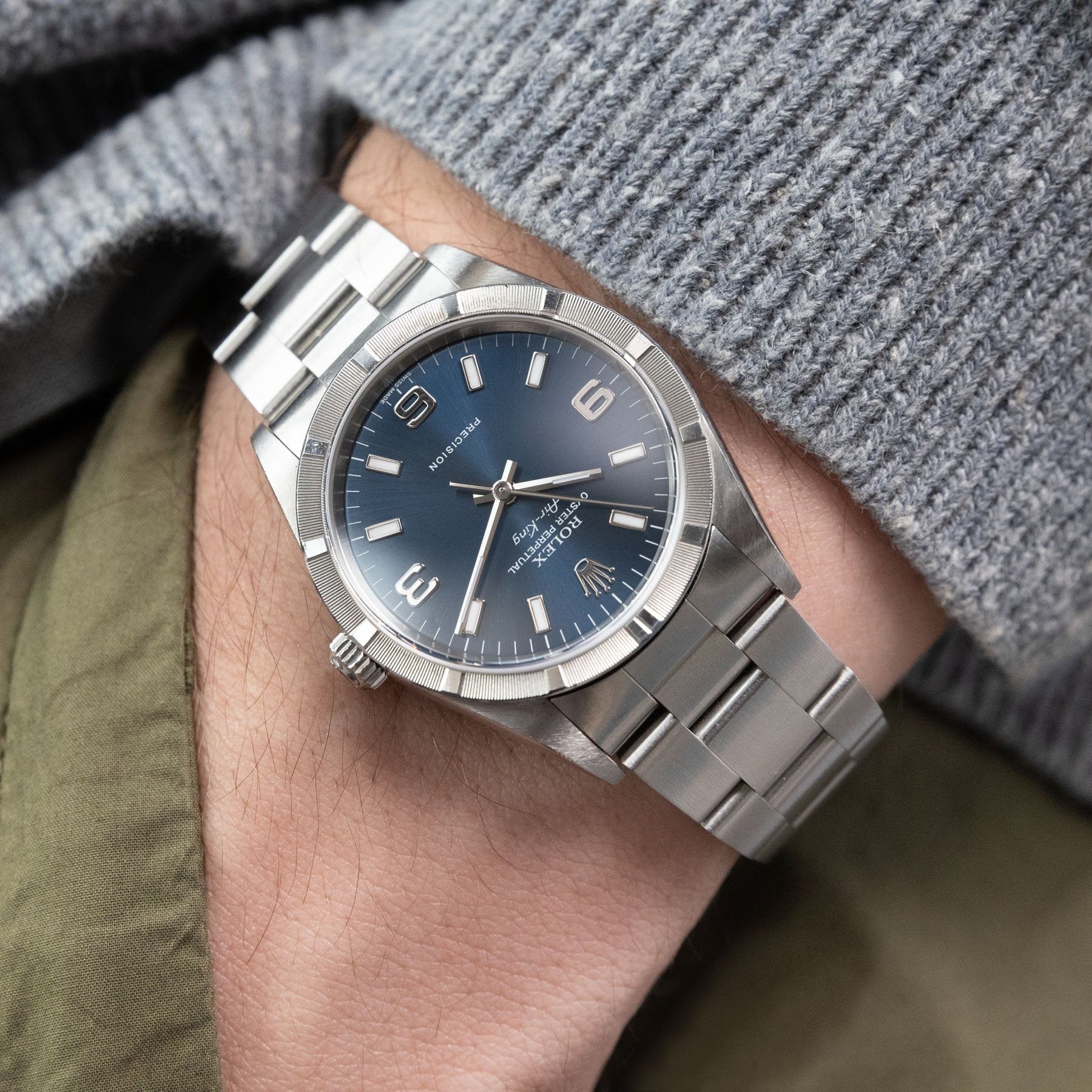 Rolex explorer blue hot sale