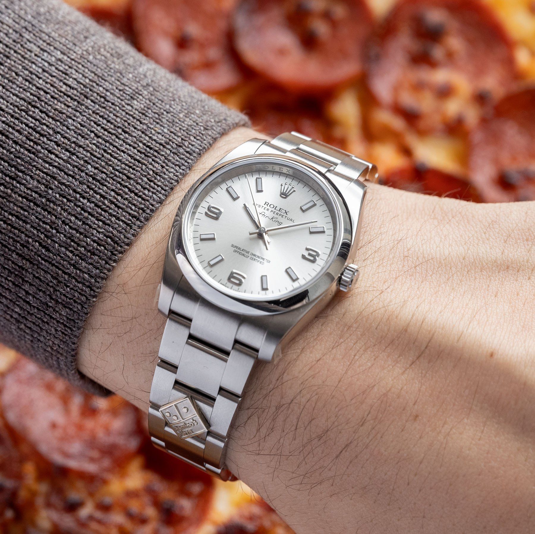 Rolex Air King Ref 114200 Domino’s Pizza NOS